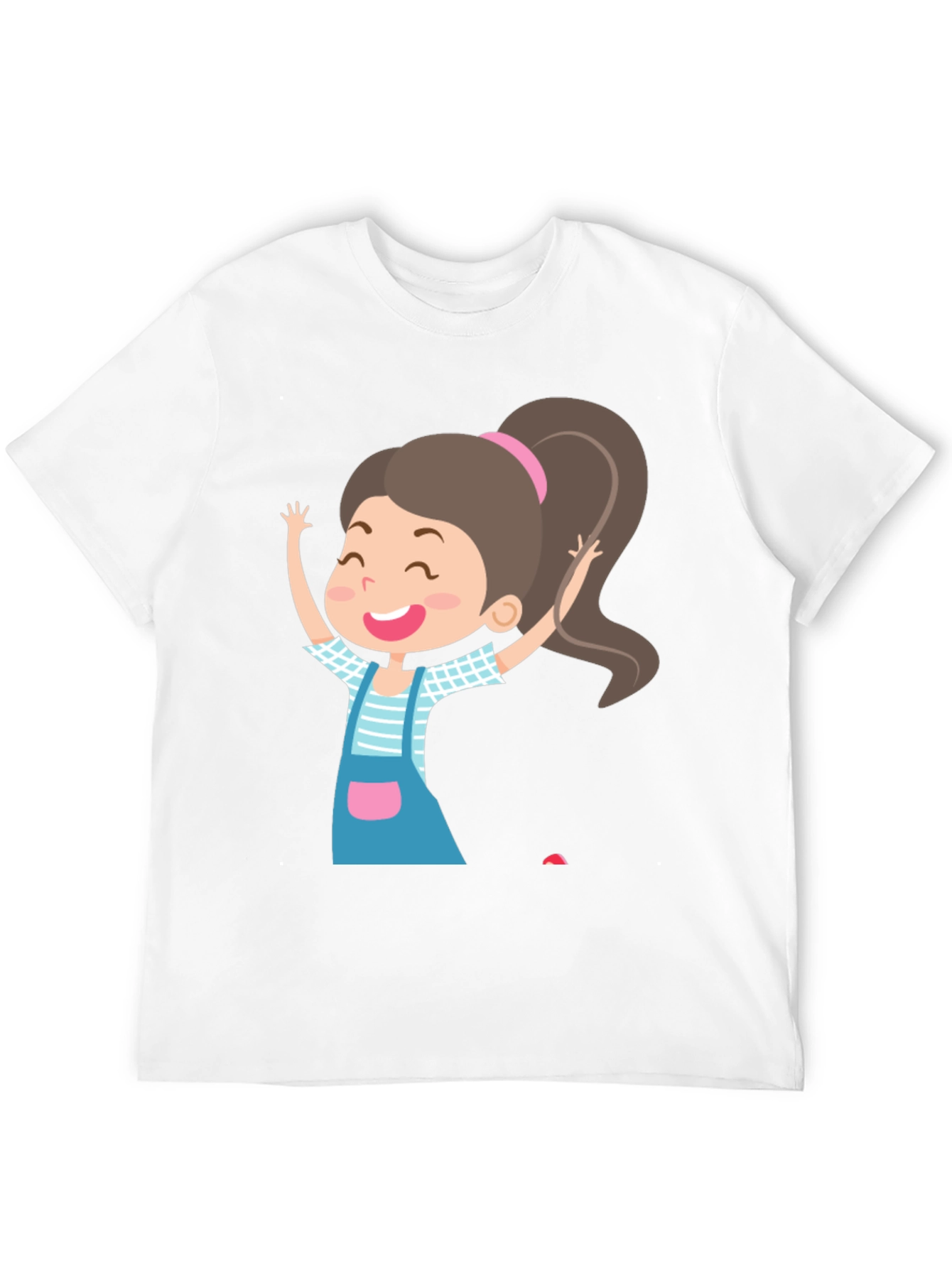 Fun Girl Graphic Black T-Shirt