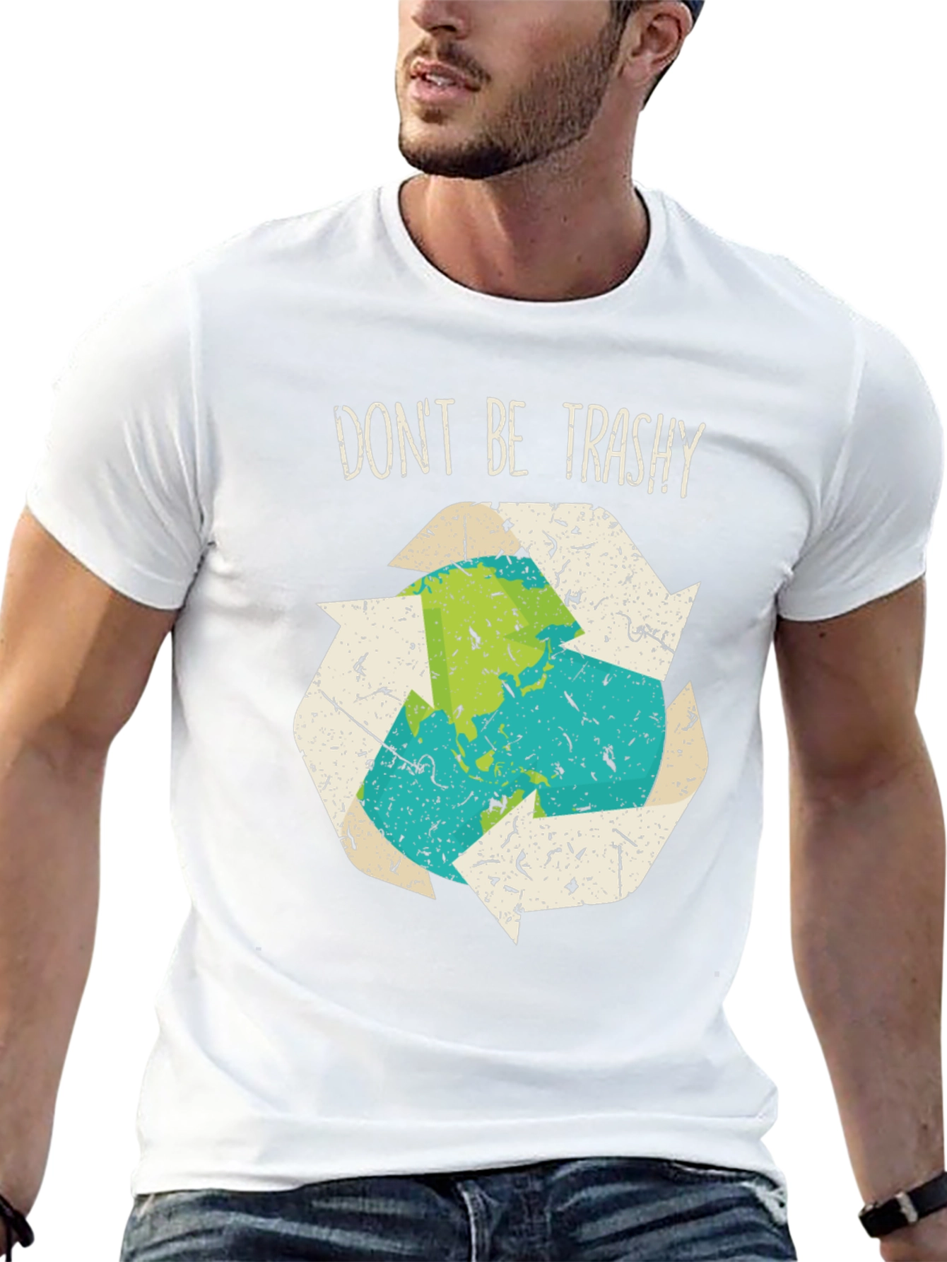 Dont Be Trashy Recycle Earth Graphic Tee