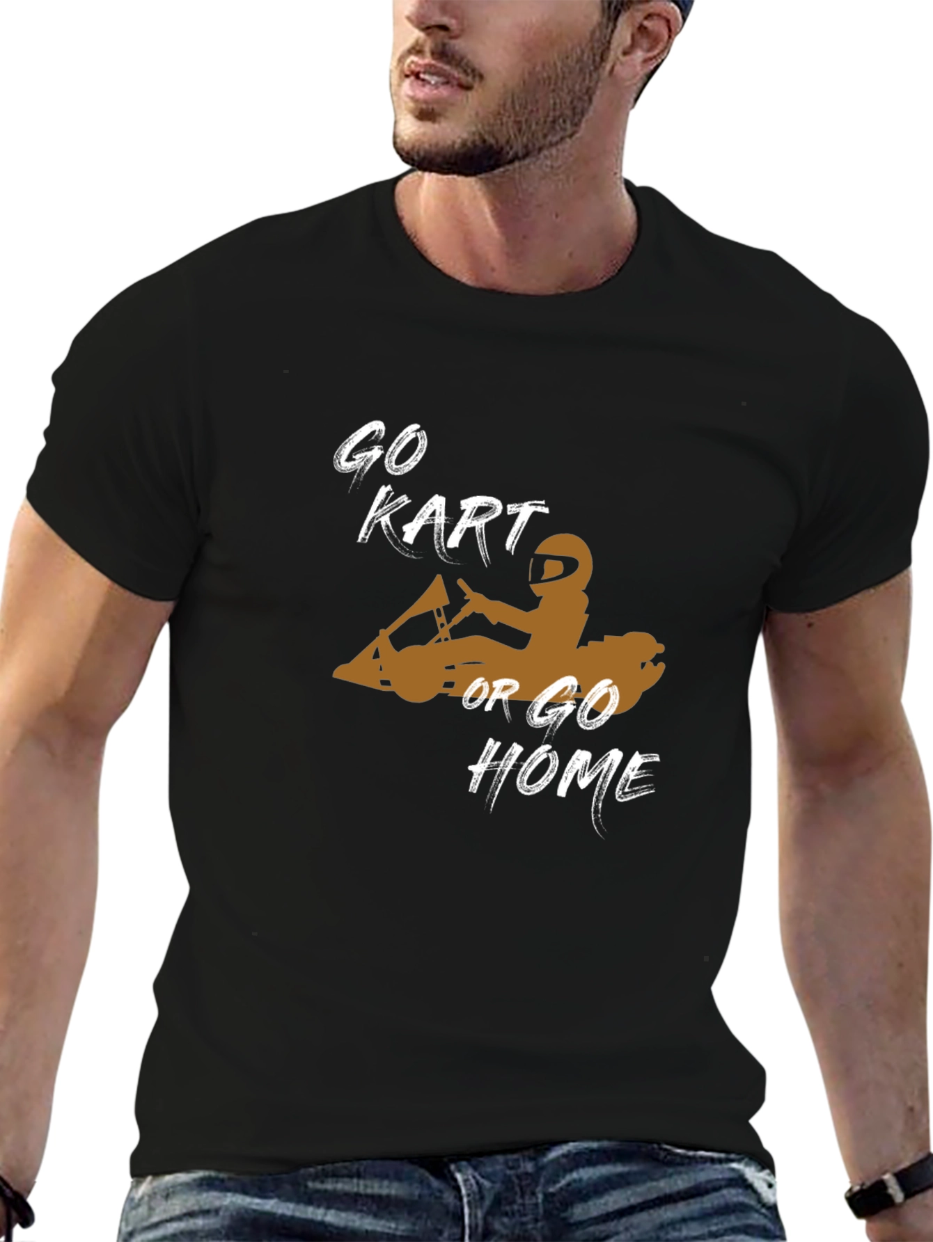 Go Kart Or Go Home Black T-Shirt
