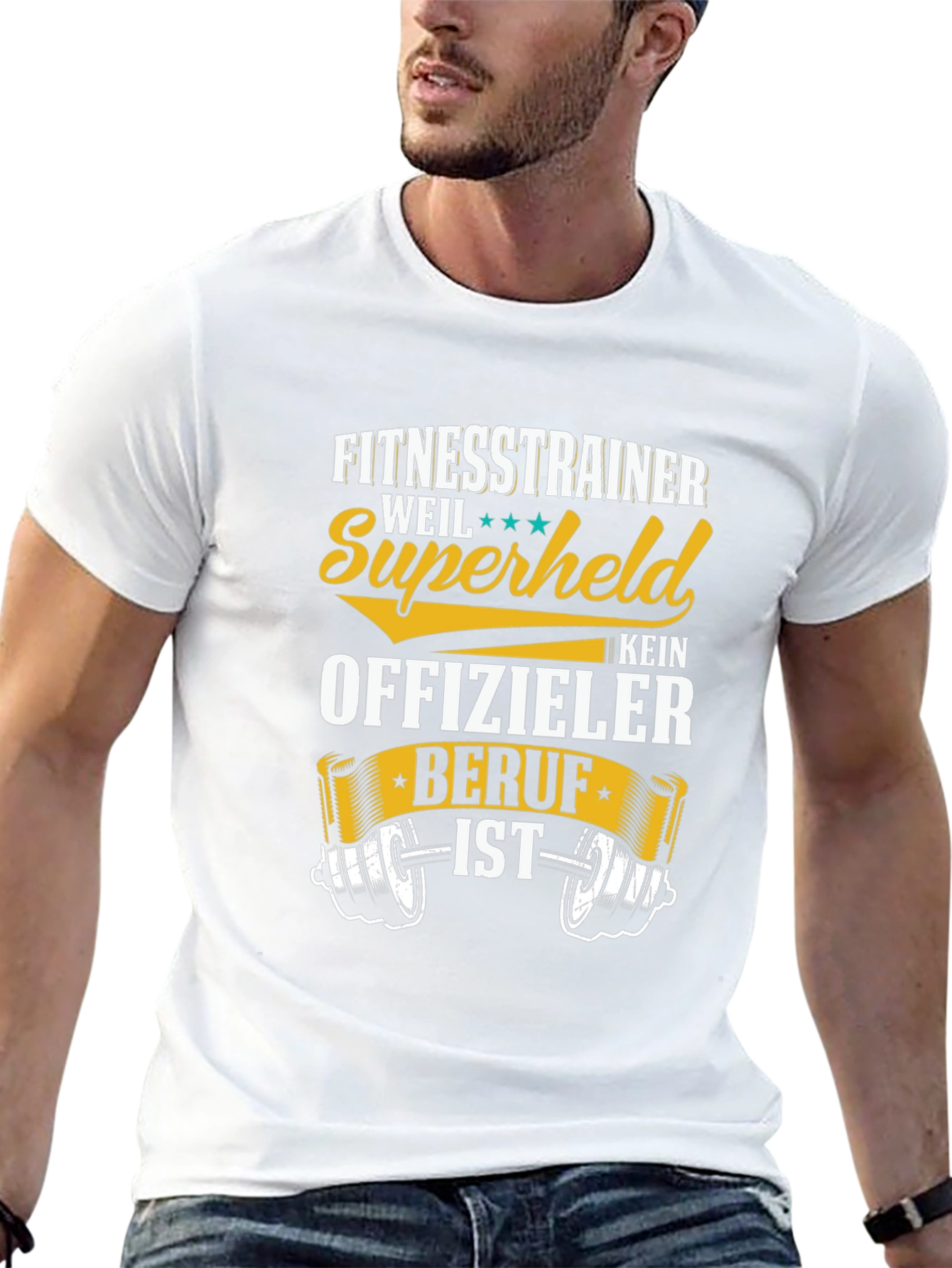 Fitness Trainer Superheld T-Shirt