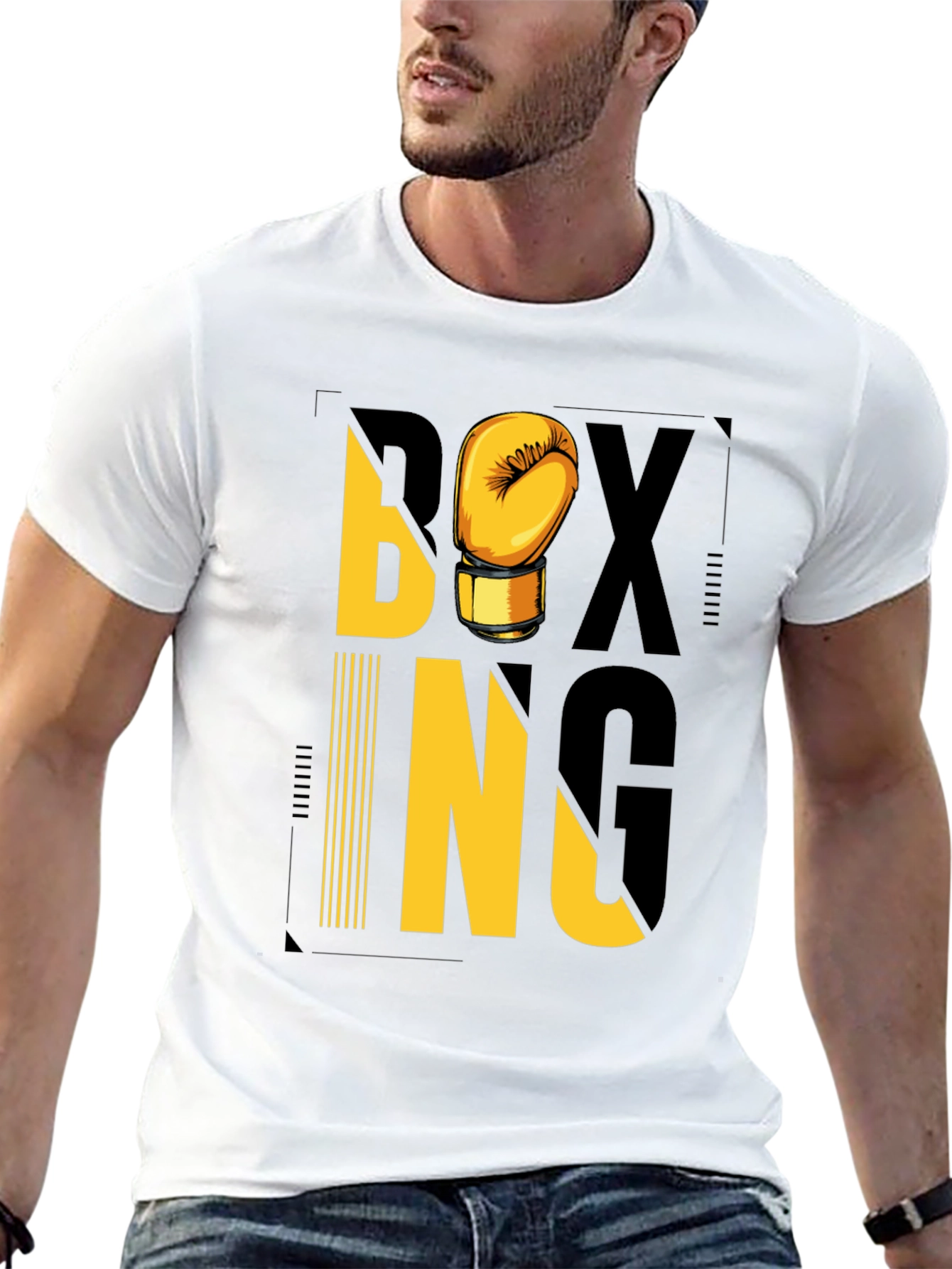 Boxing Graphic Tee - Black