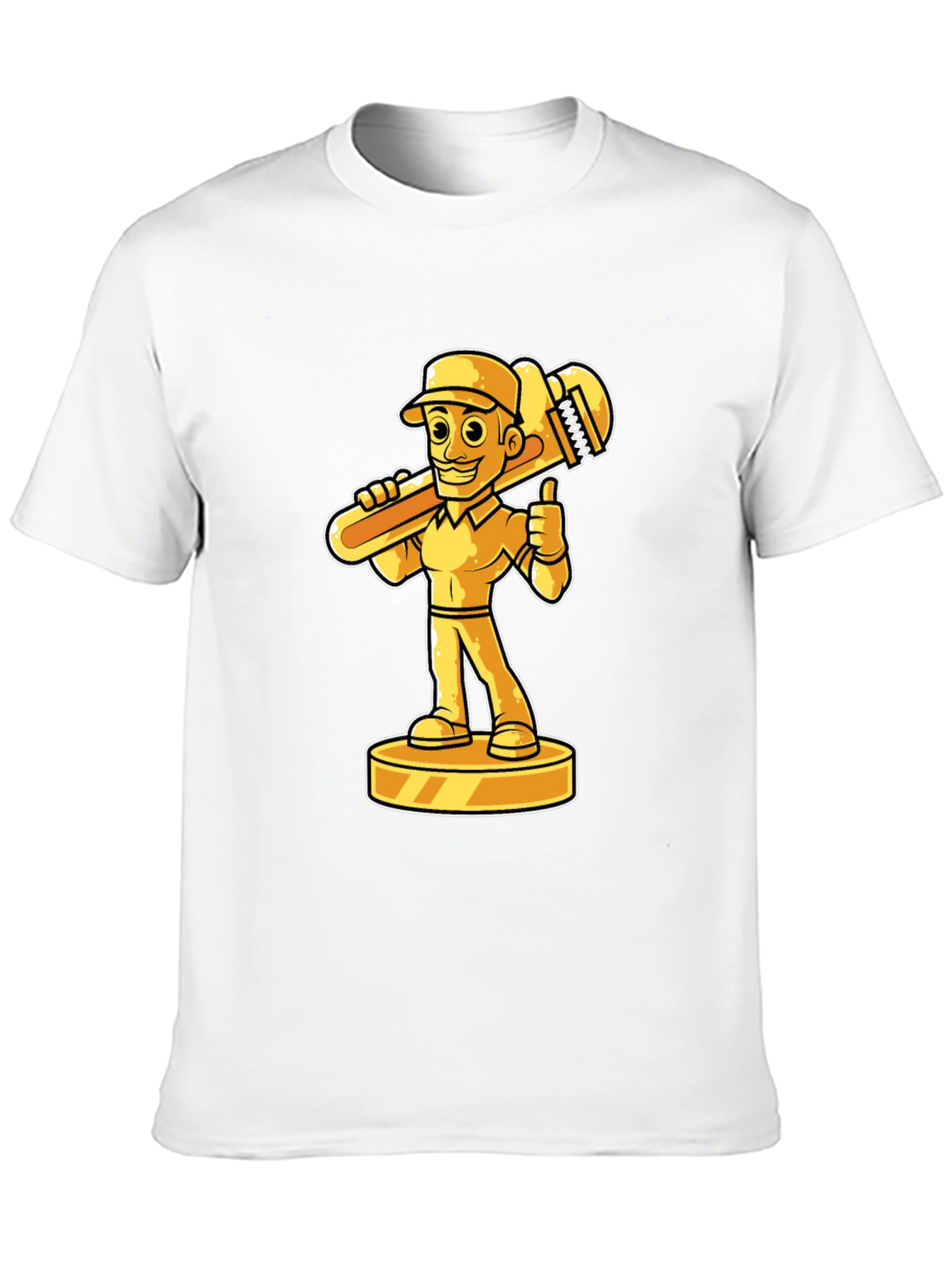 Plumber Cartoon Graphic Tee