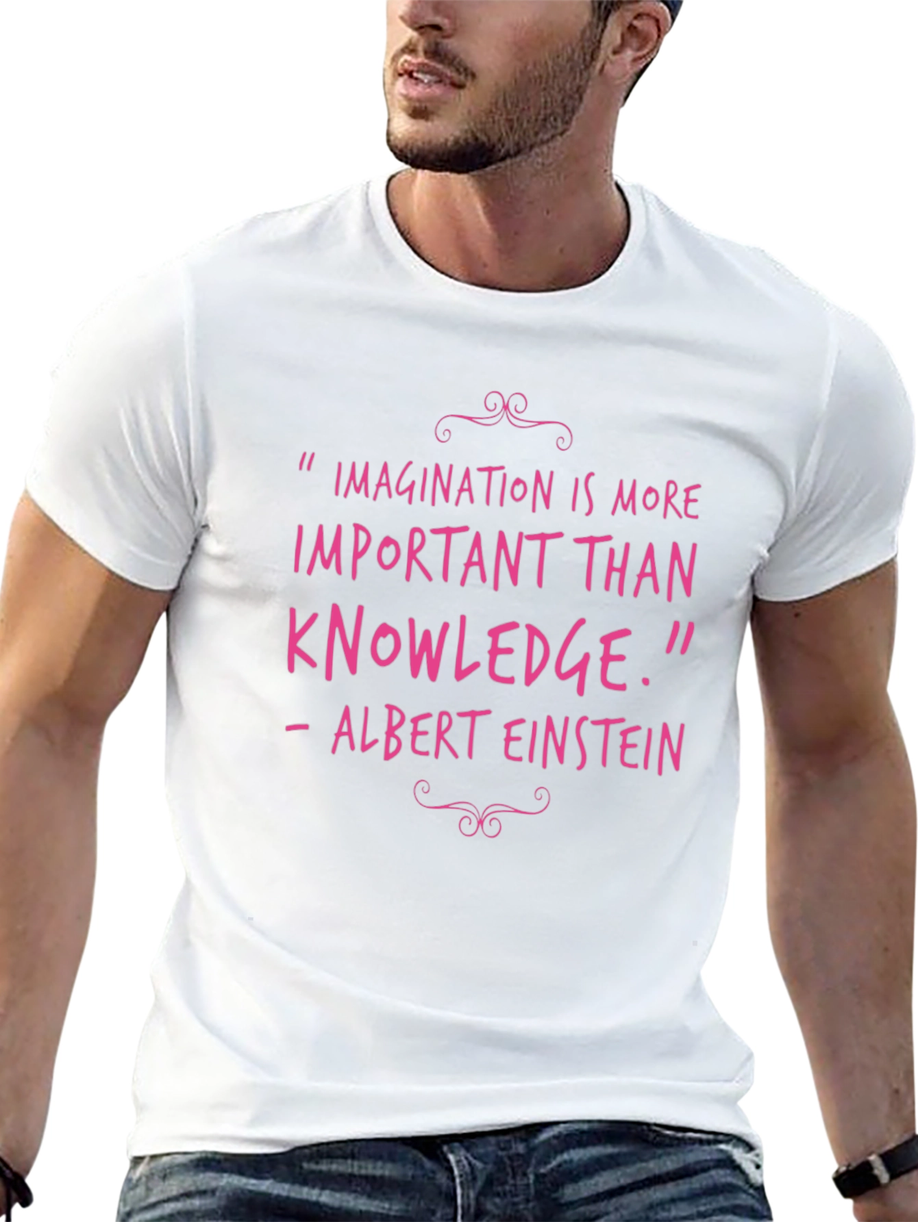 Einstein Imagination T-Shirt - Soft Black Tee