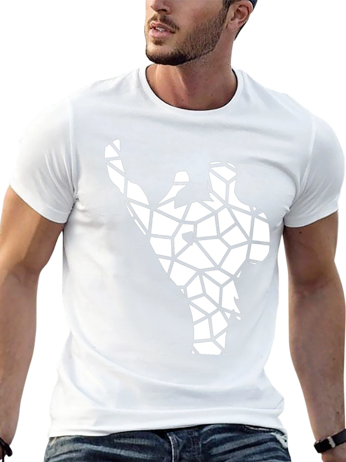 Geometric Silhouette T-Shirt - Modern Graphic Tee