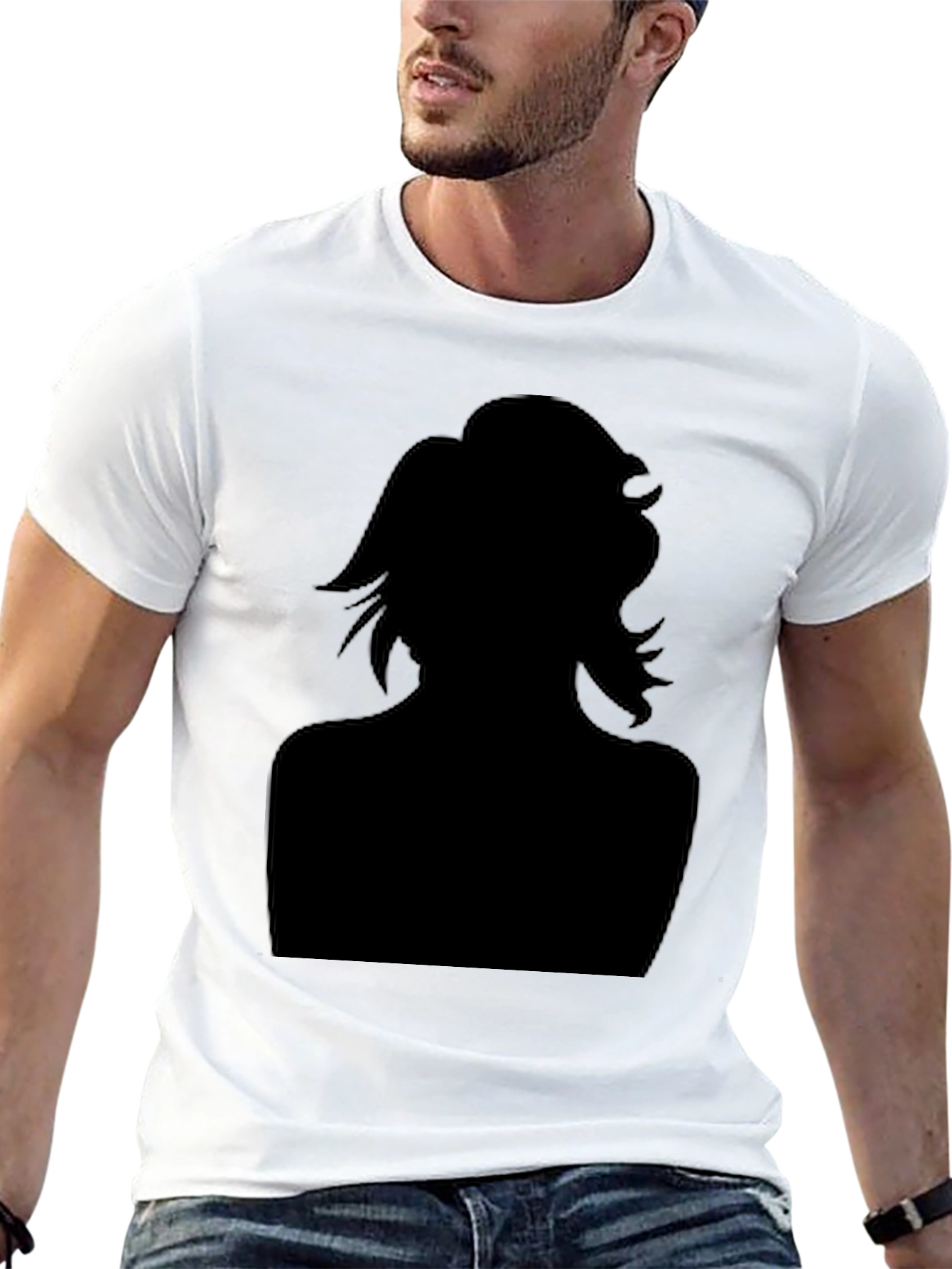 Silhouette Graphic Black T-Shirt