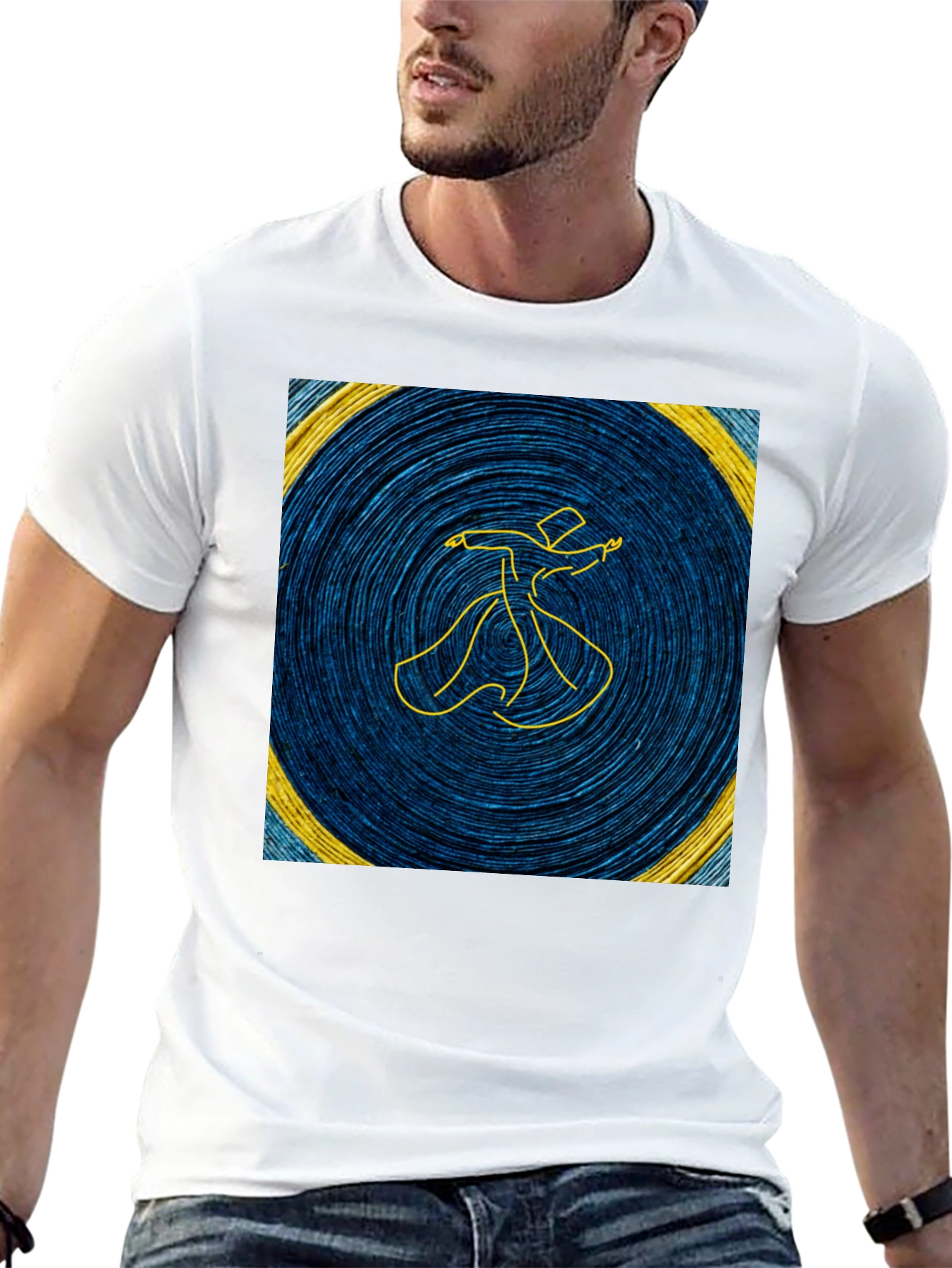 Mystic Whirling Dervish Graphic Tee - Black