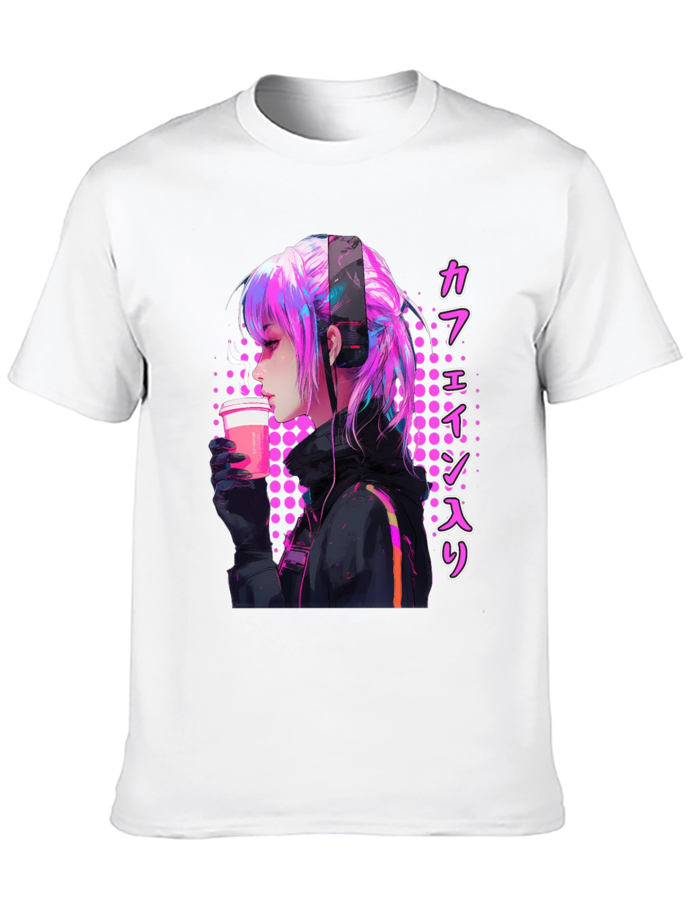 Anime Girl Caffeine T-Shirt