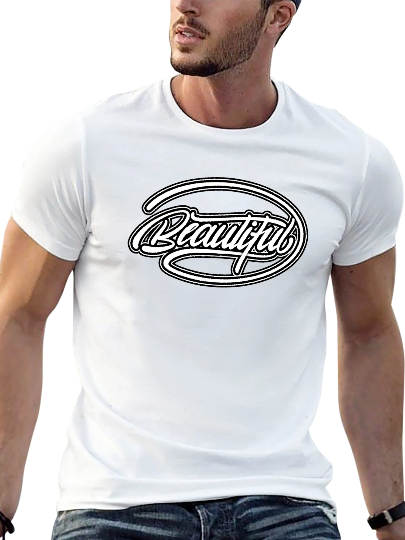 Beautiful Graphic Black T-Shirt