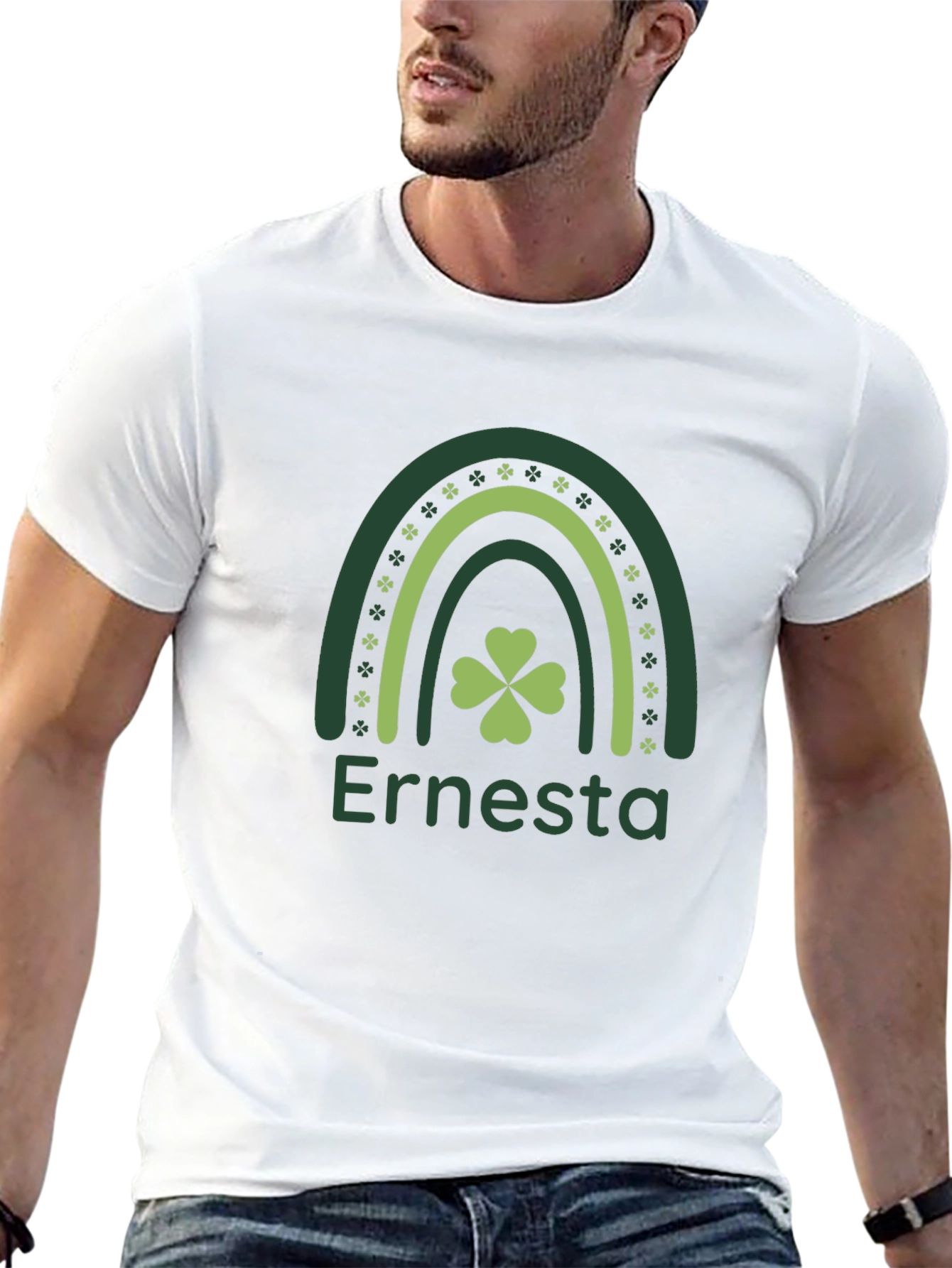St. Patricks Day Ernesta Rainbow T-Shirt