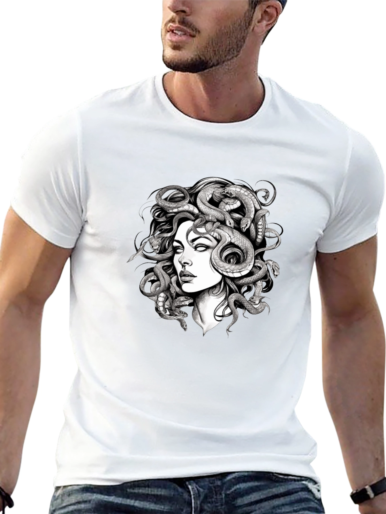 Medusa Graphic Tee - Black T-Shirt
