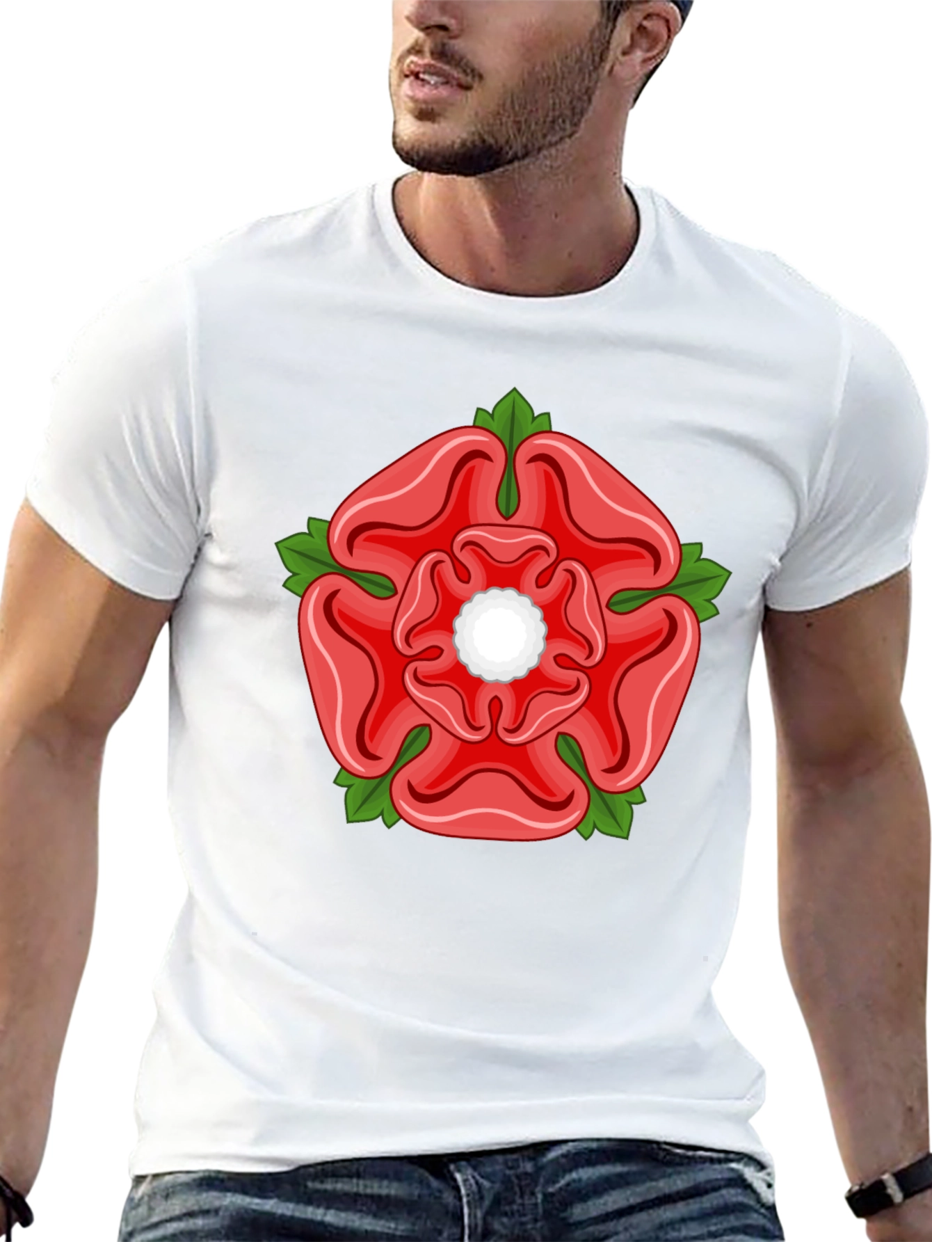 English Rose Graphic Tee - Black