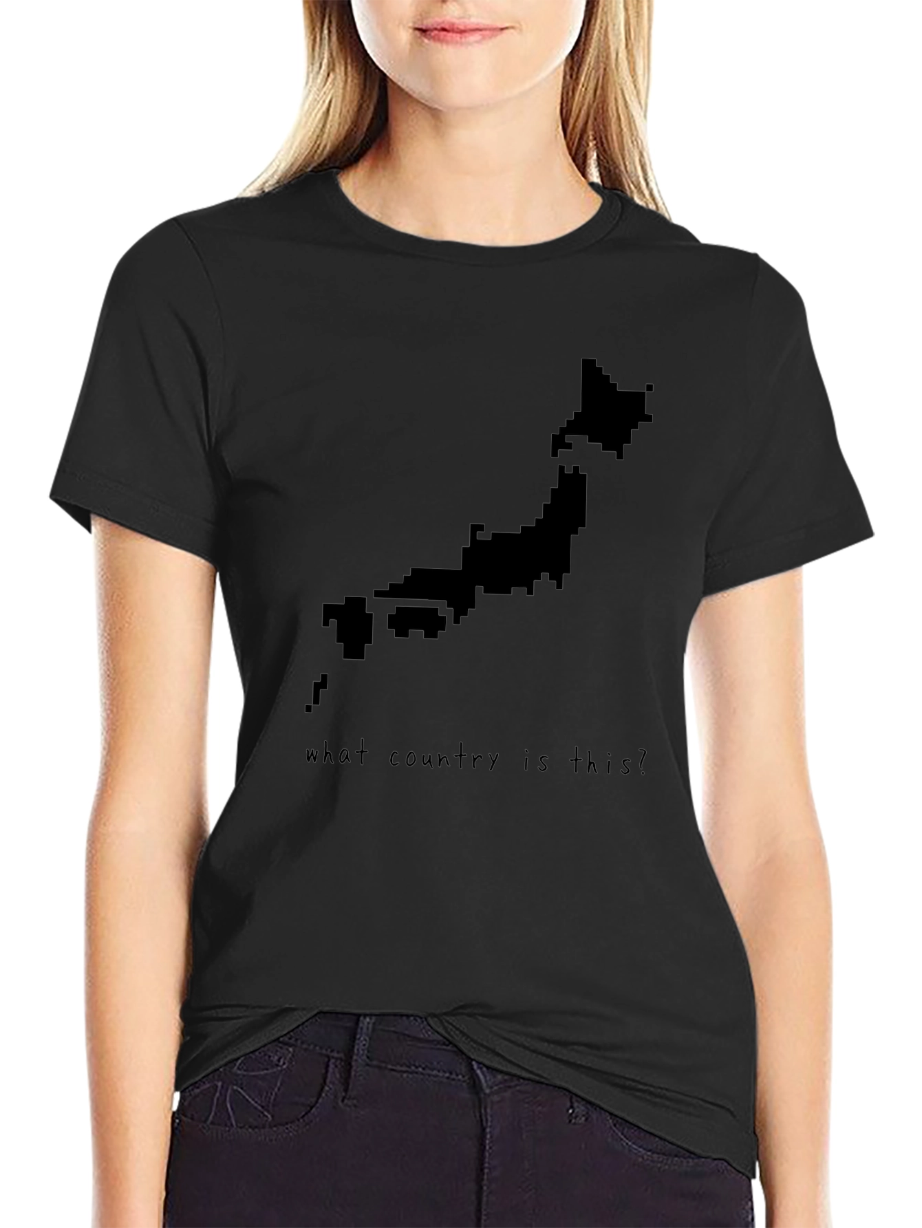 Japan Map Pixel Art T-Shirt - Country Lover Tee