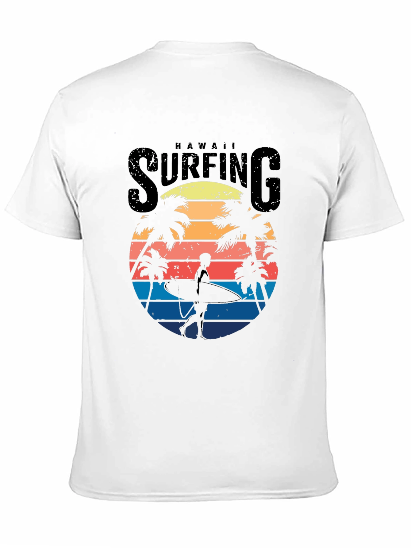 Hawaii Surfing Graphic Tee - Beach Vibes