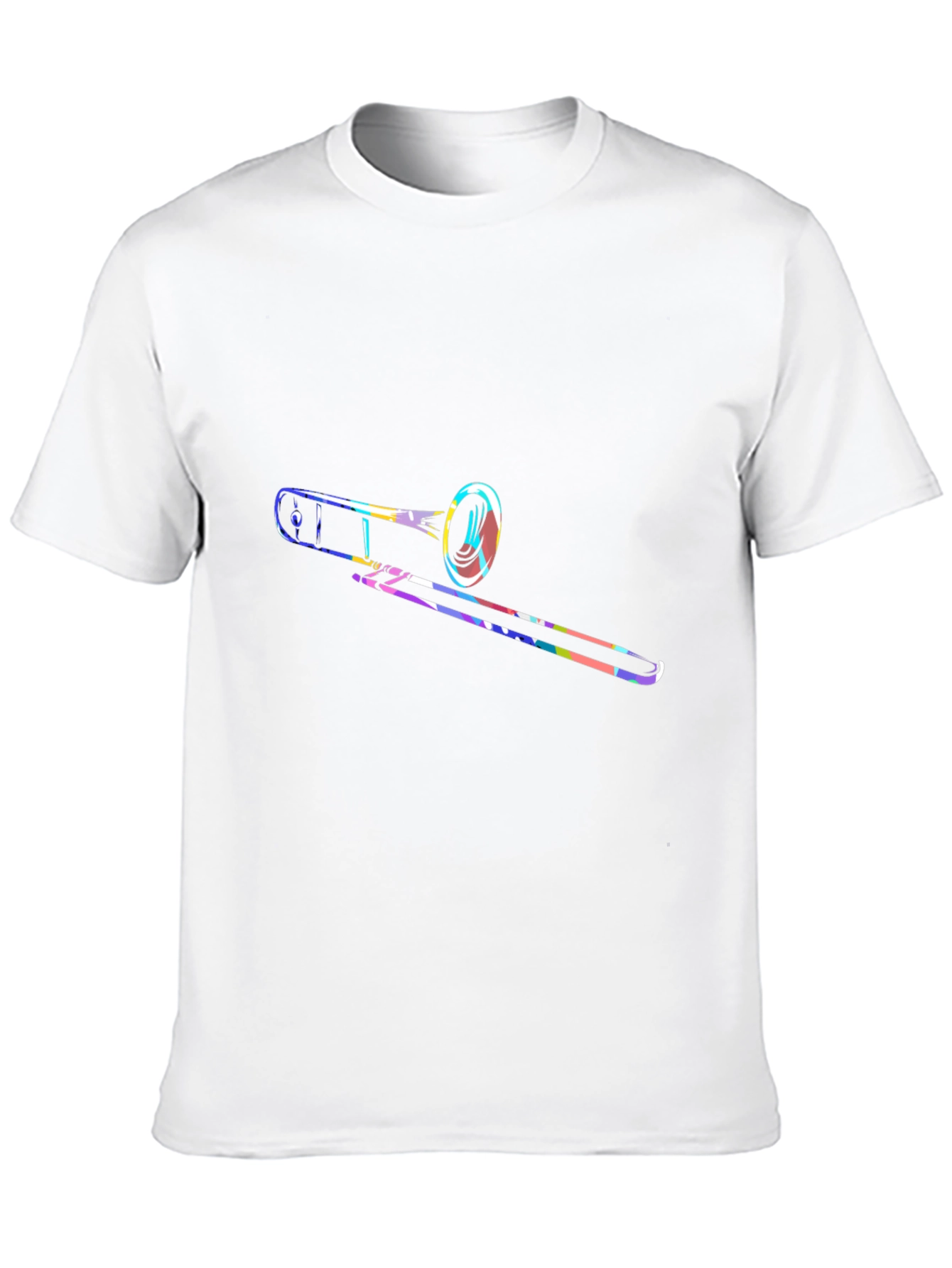 Cool Trombone Graphic T-Shirt - Black Cotton Tee