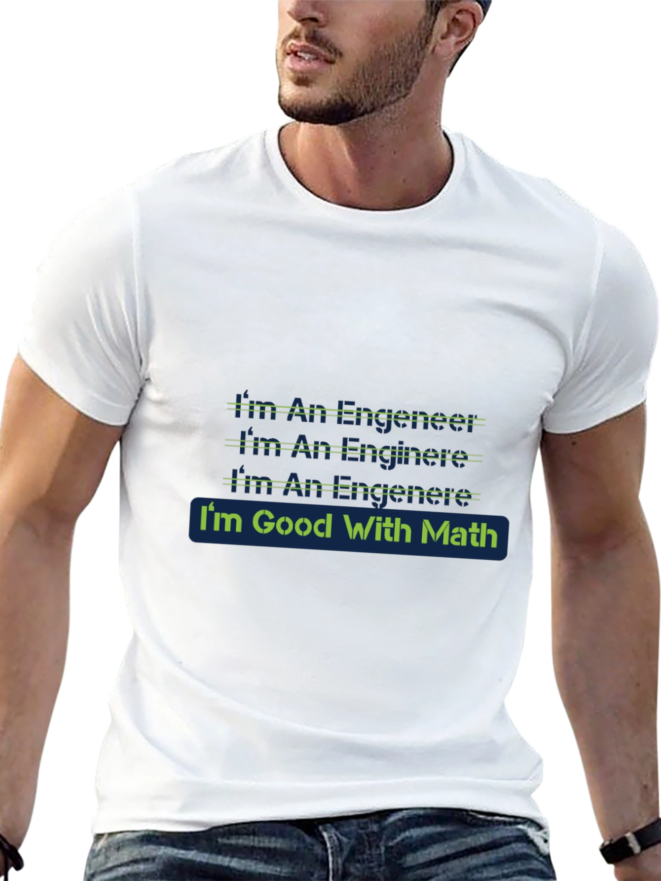 Engineer Math T-Shirt - Black Cotton Blend