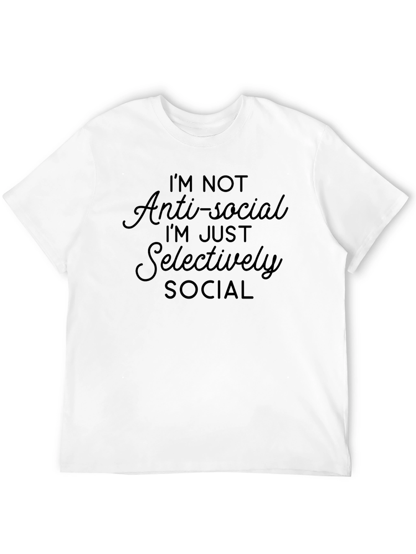 Anti-Social Selectively Social Graphic Tee