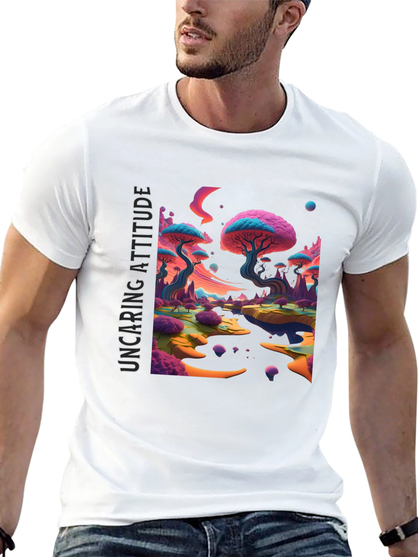 Uncaring Attitude Graphic Tee