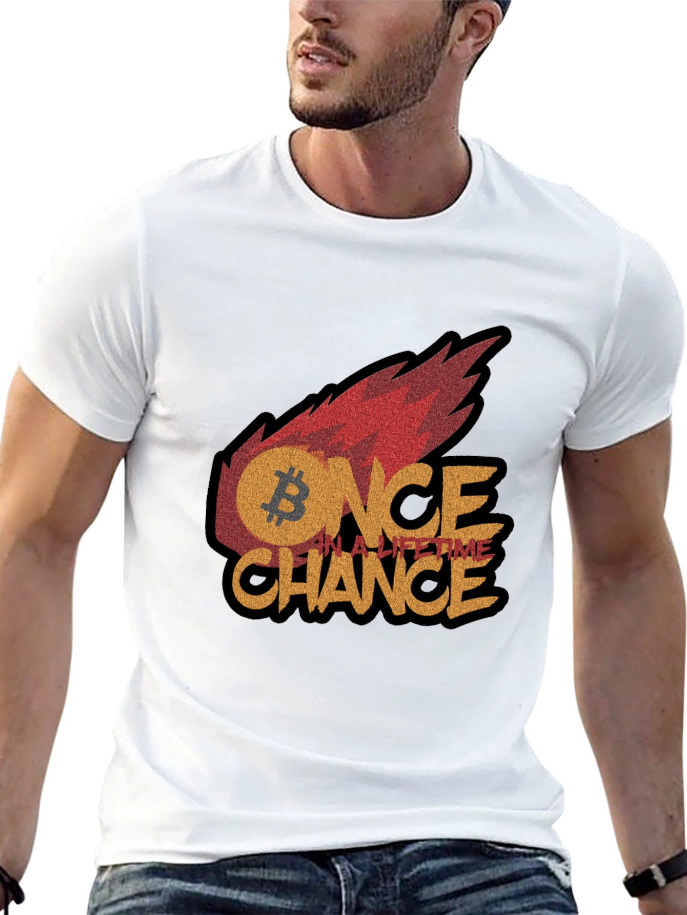 Bitcoin Once In A Lifetime Chance Graphic Tee