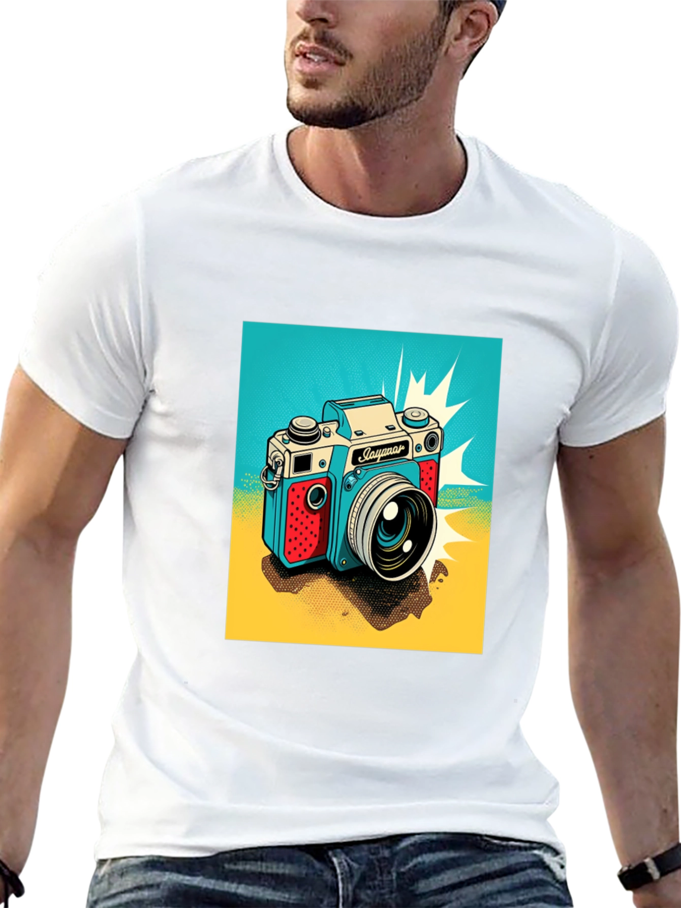 Retro Camera Graphic T-Shirt