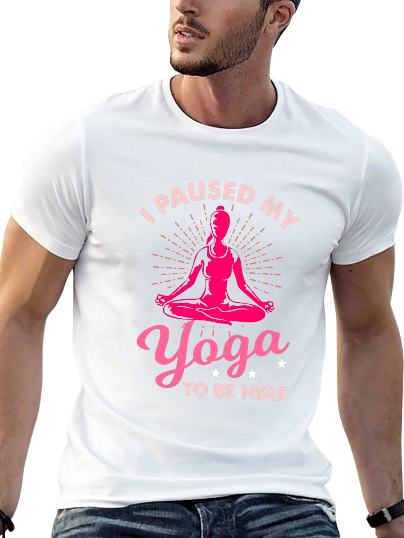 Yoga Lover Tee: I Paused My Yoga Black T-Shirt