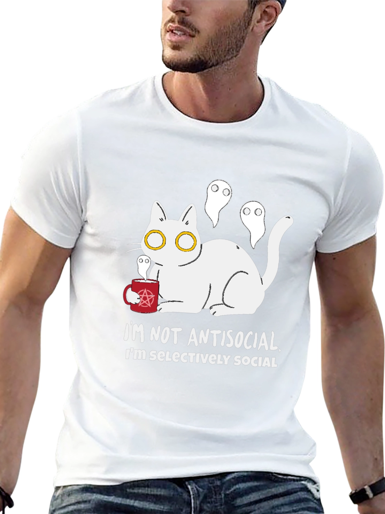 Antisocial Cat T-Shirt