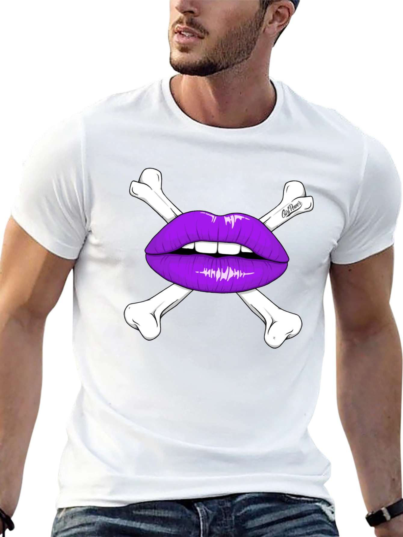 Skull Lips T-Shirt - Edgy Graphic Tee