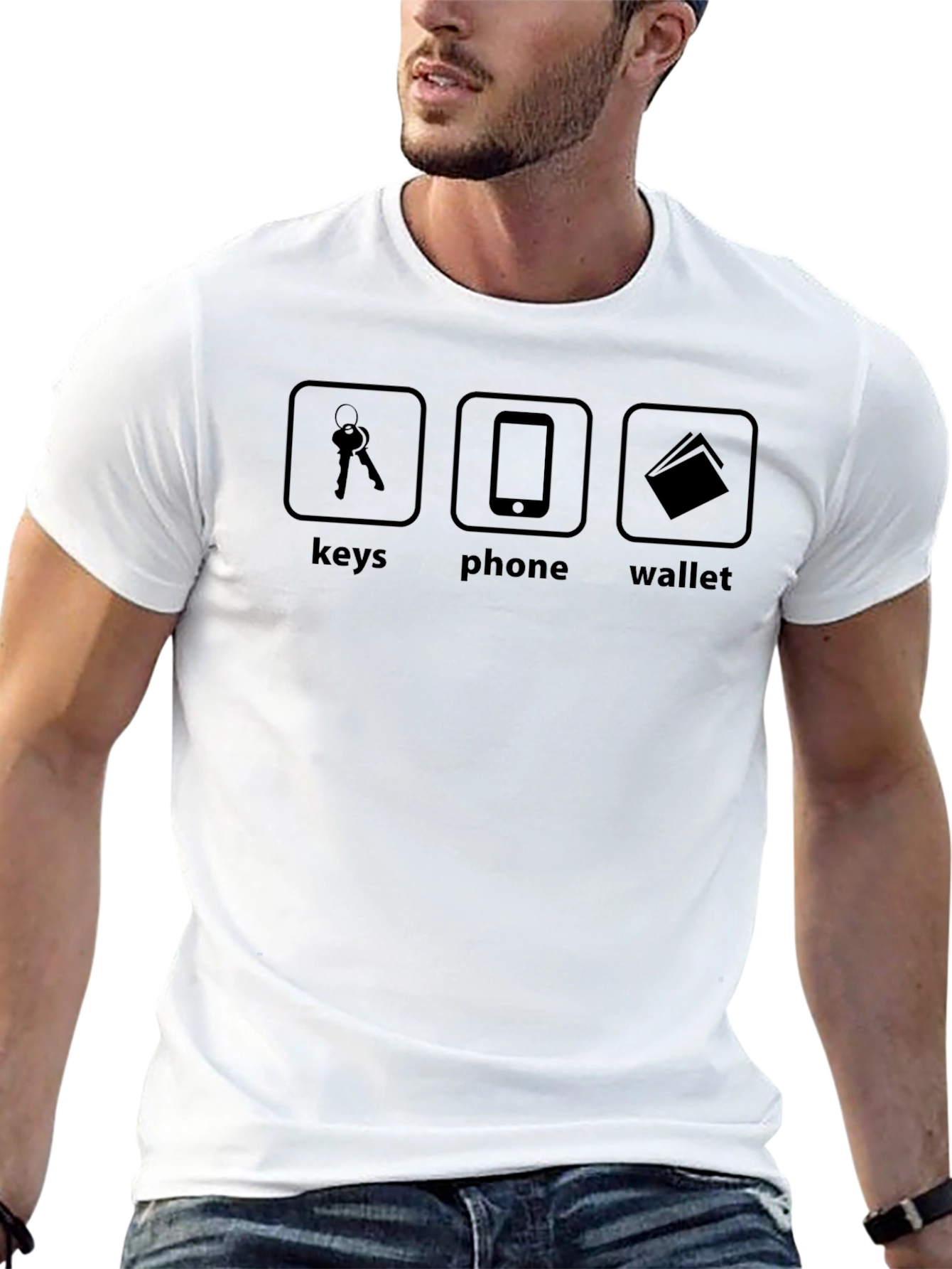 Keys Phone Wallet Graphic T-Shirt