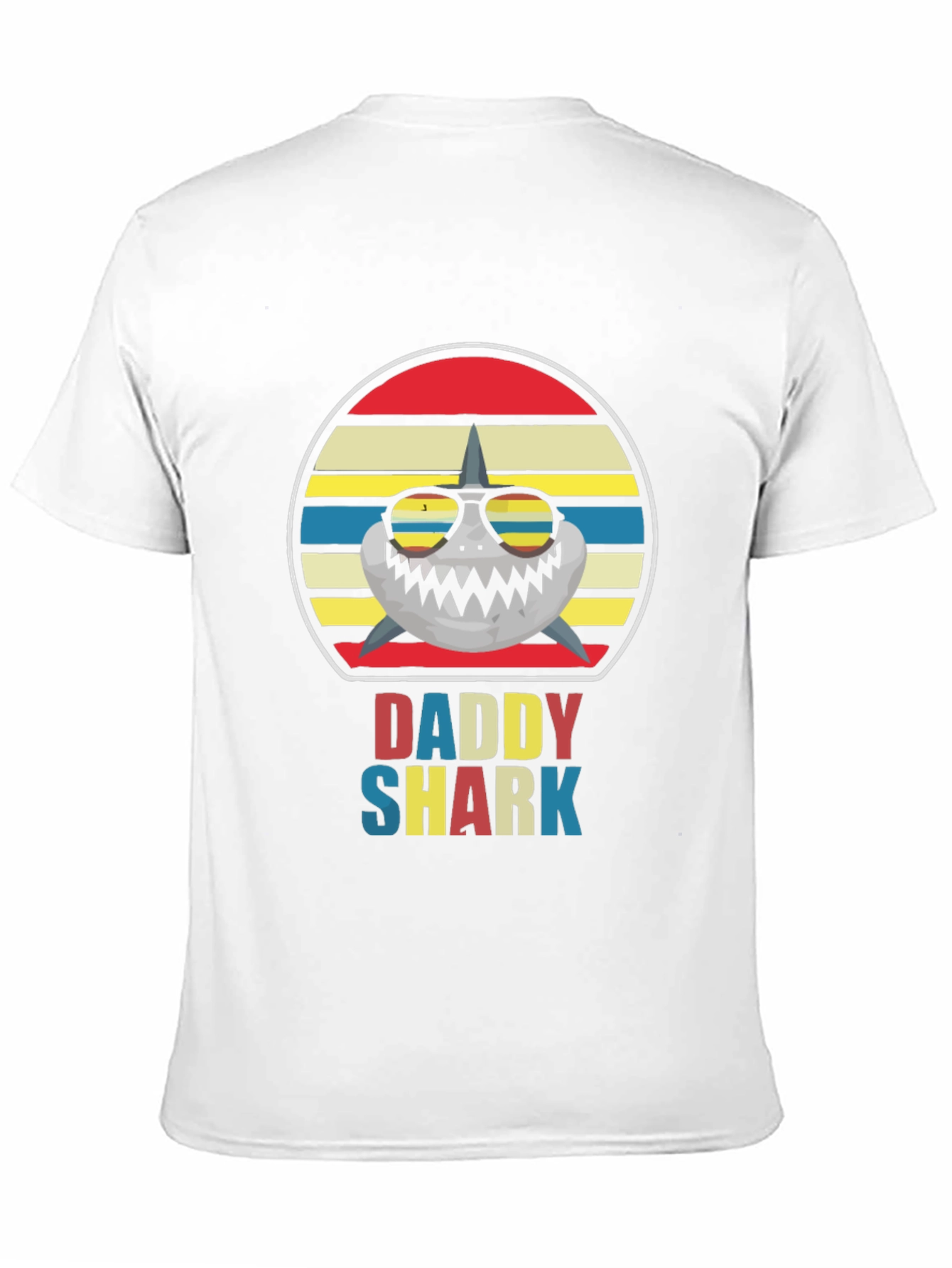 Daddy Shark Graphic Tee - Fun Family Apparel