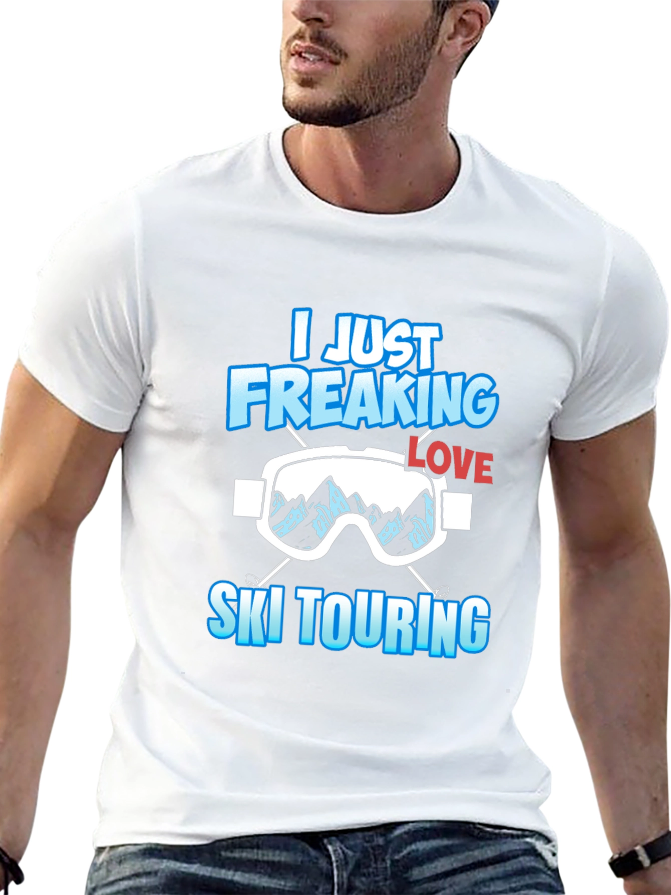 I Just Freaking Love Ski Touring T-Shirt