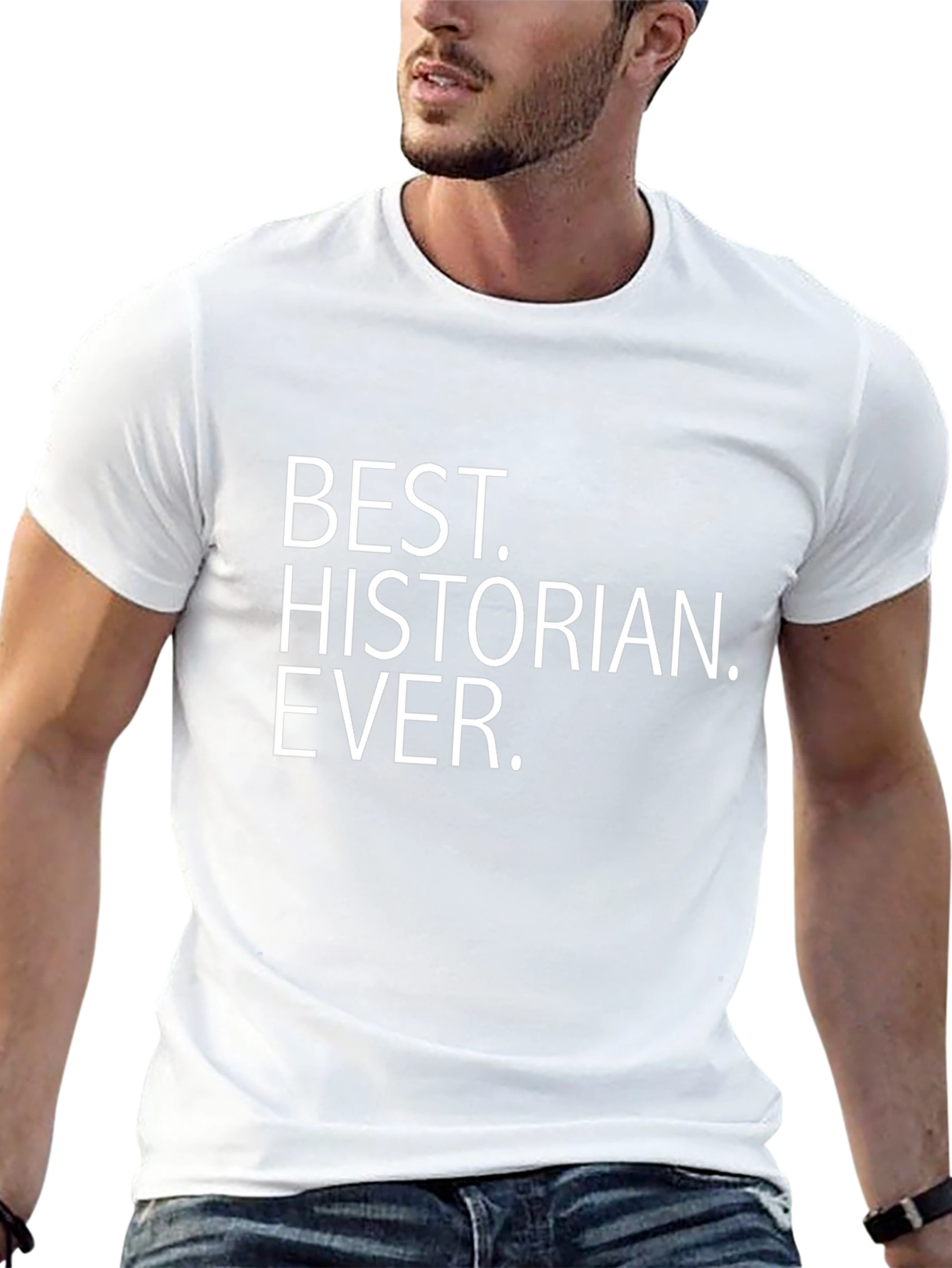 Best Historian Ever Black Graphic T-Shirt