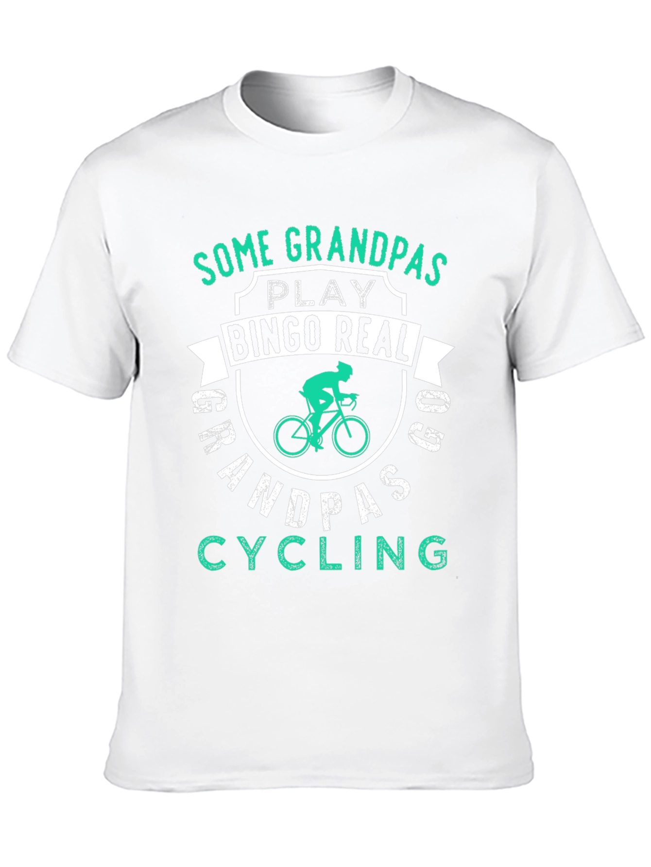 Grandpa Cycling Graphic Tee - Funny Grandfather Shirt