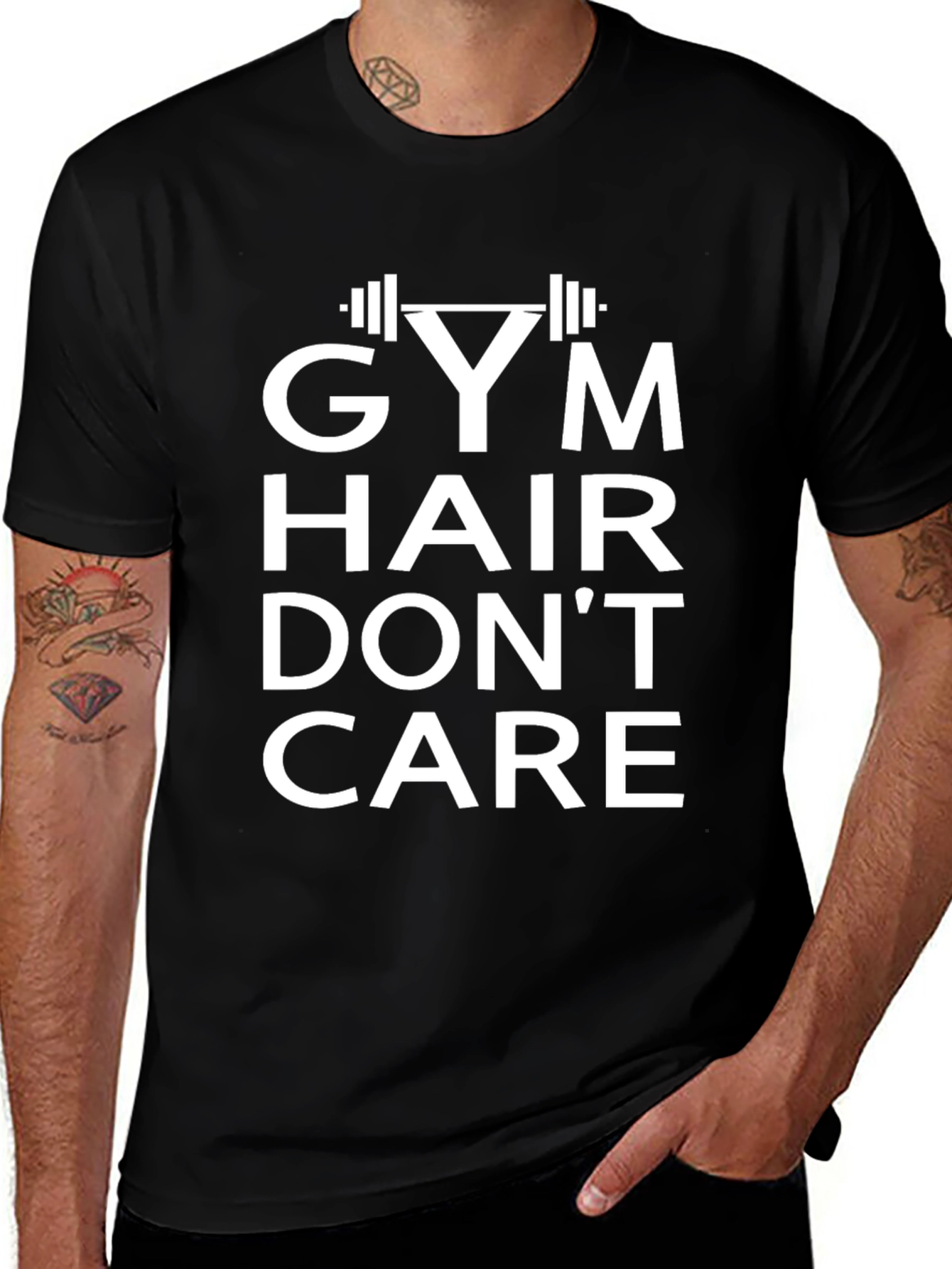 Gym Hair Dont Care Graphic Tee