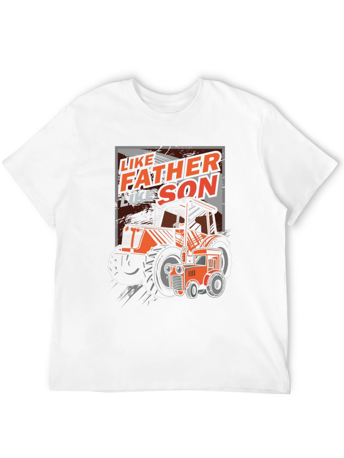 Like Father Like Son Tractor Graphic T-Shirt