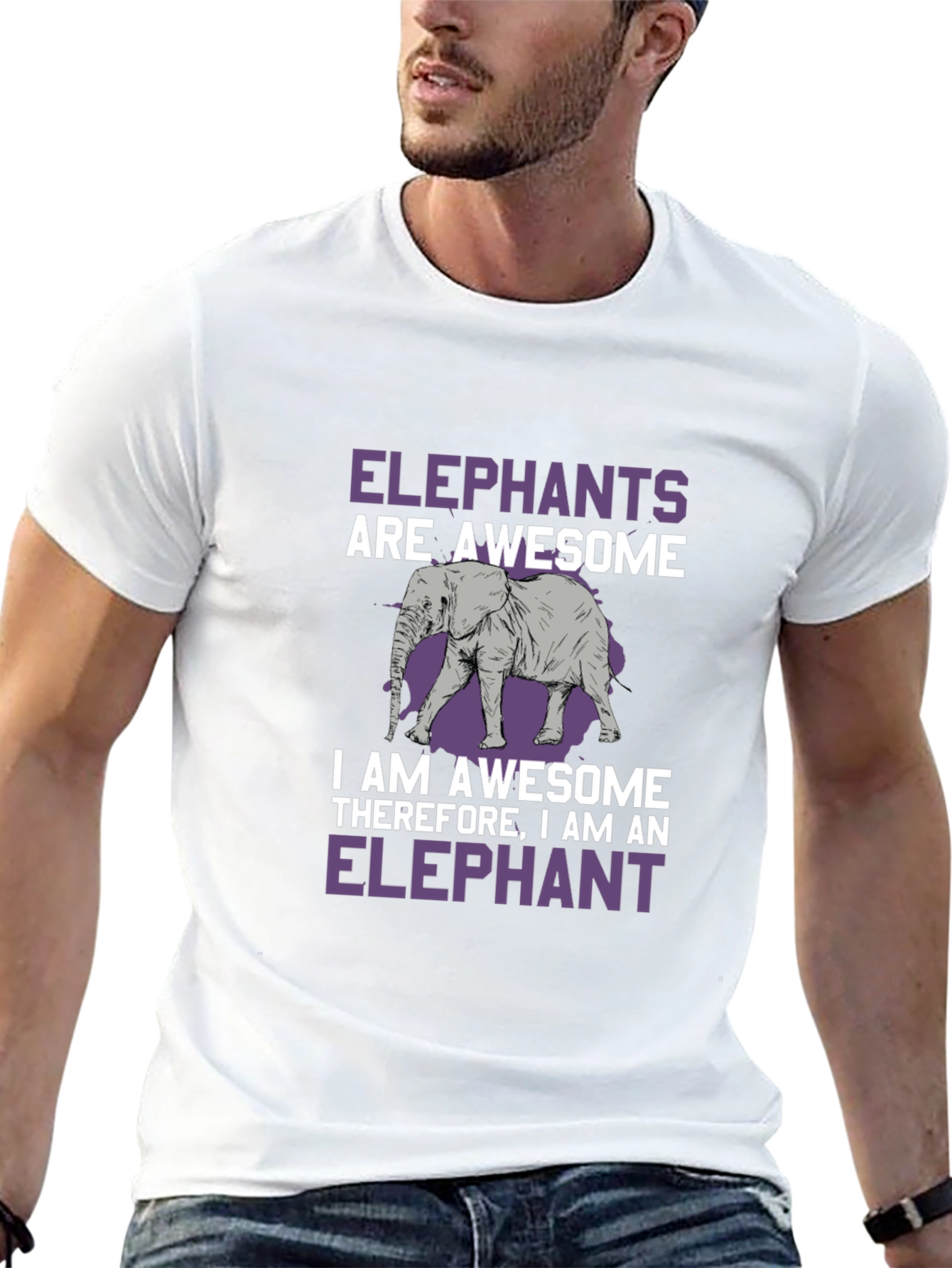 Elephant Awesome Graphic T-Shirt