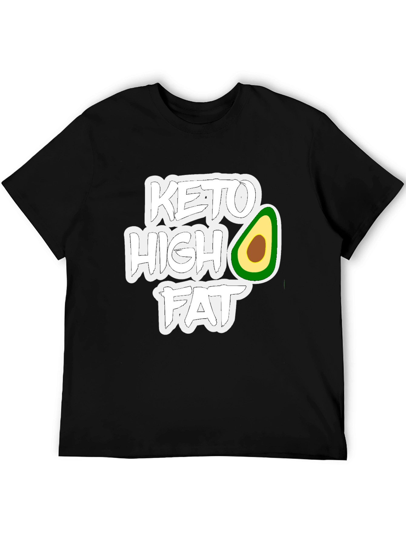 Keto High Fat T-Shirt - Avocado Design