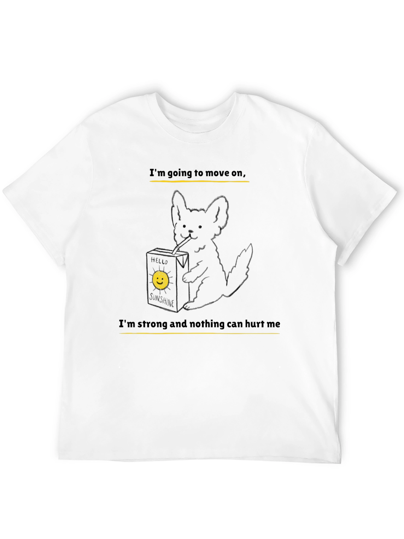 Black Graphic Tee: Im Going to Move On