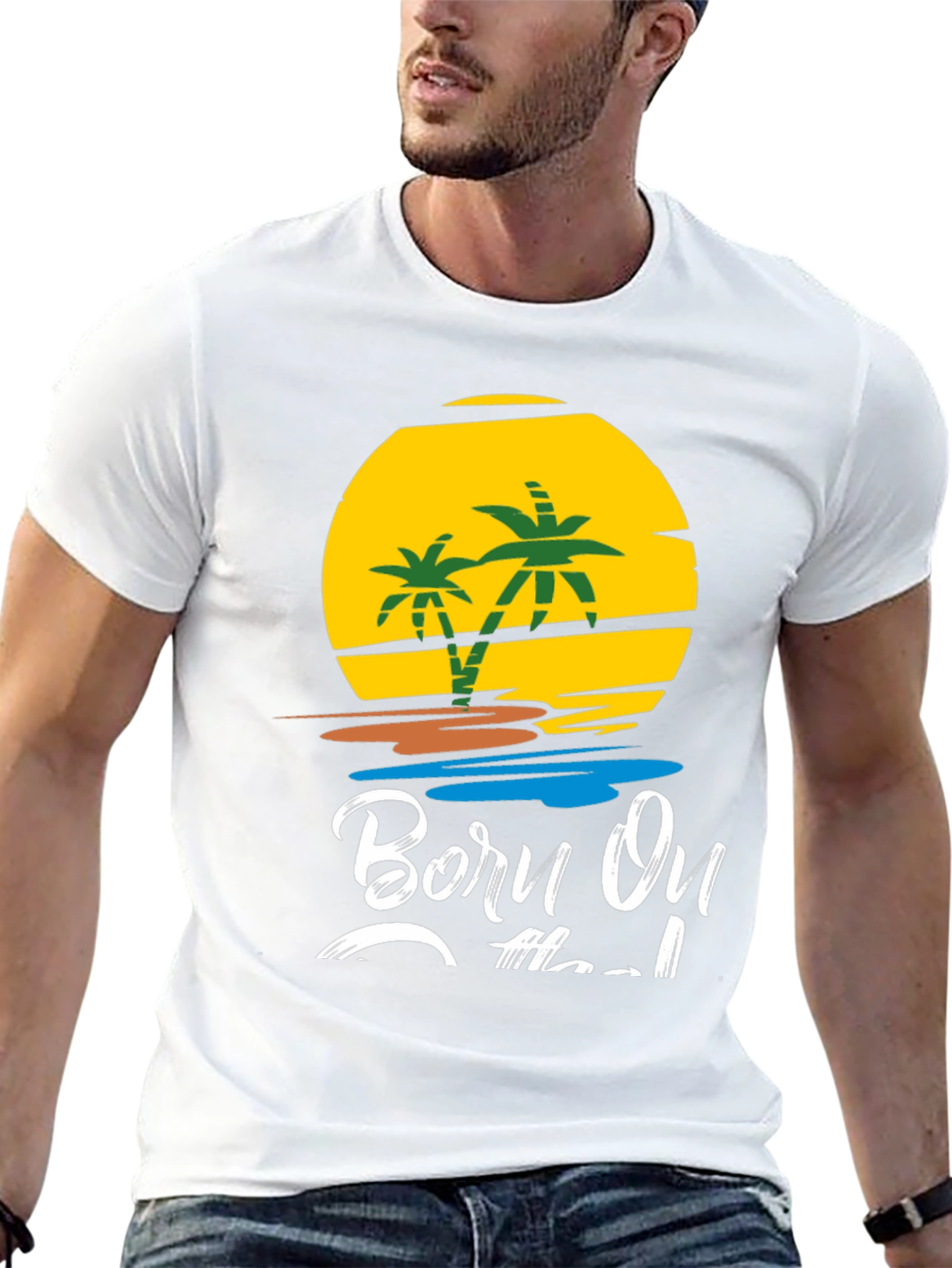 Born On The Island Graphic T-Shirt