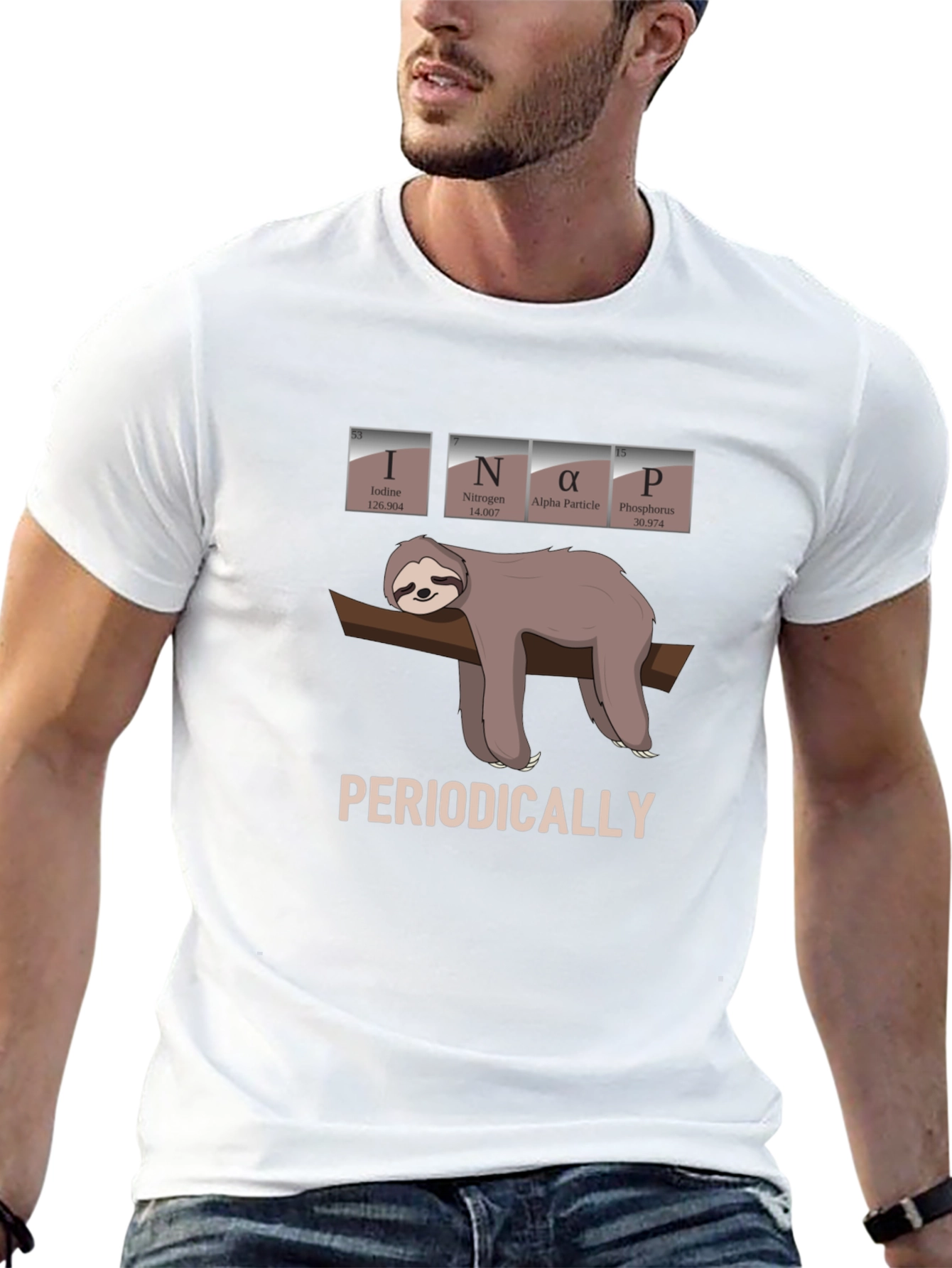 INaP Sloth T-Shirt - Periodically Funny Science Tee