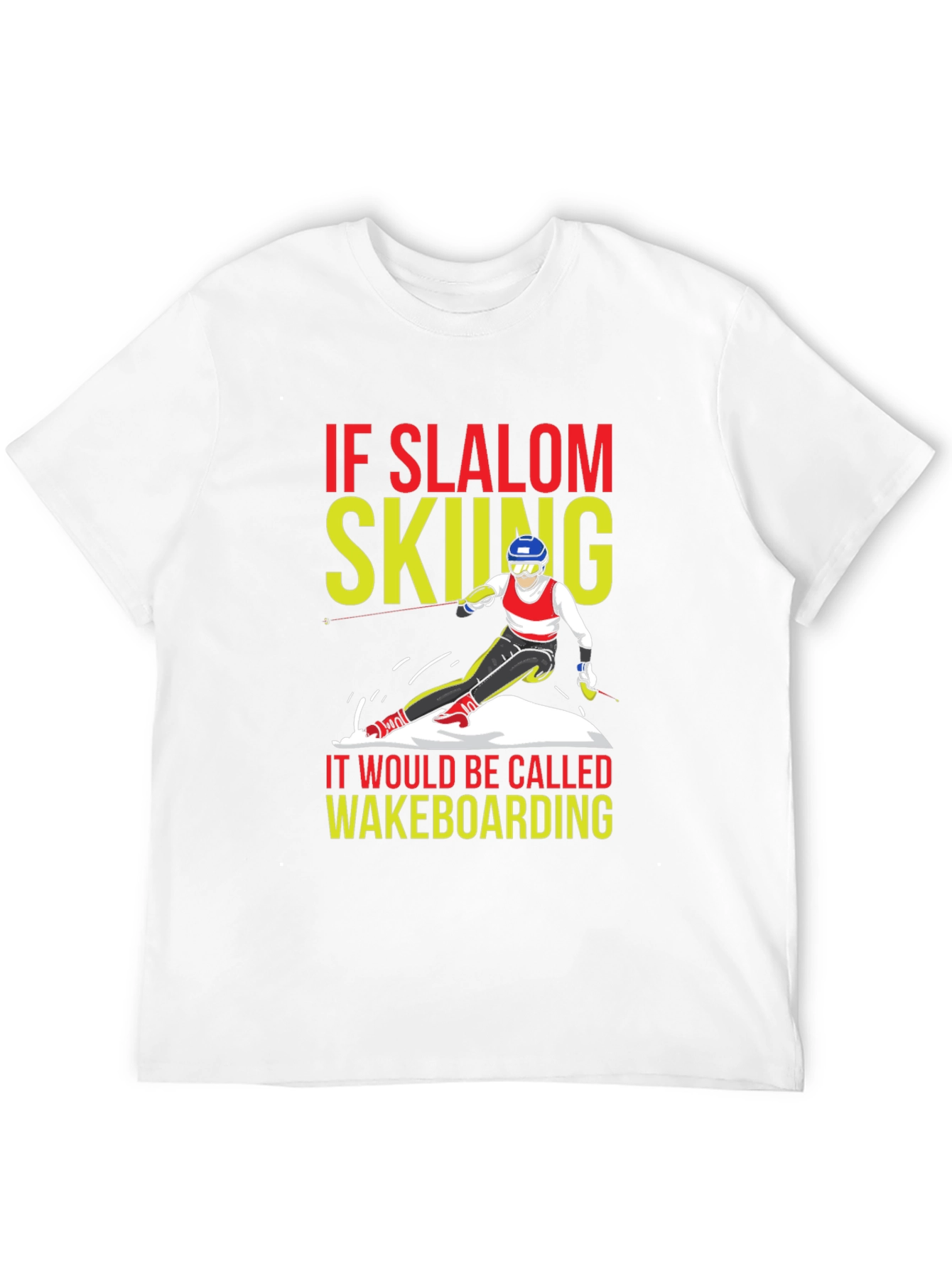 Slalom Skiing Wakeboarding T-Shirt