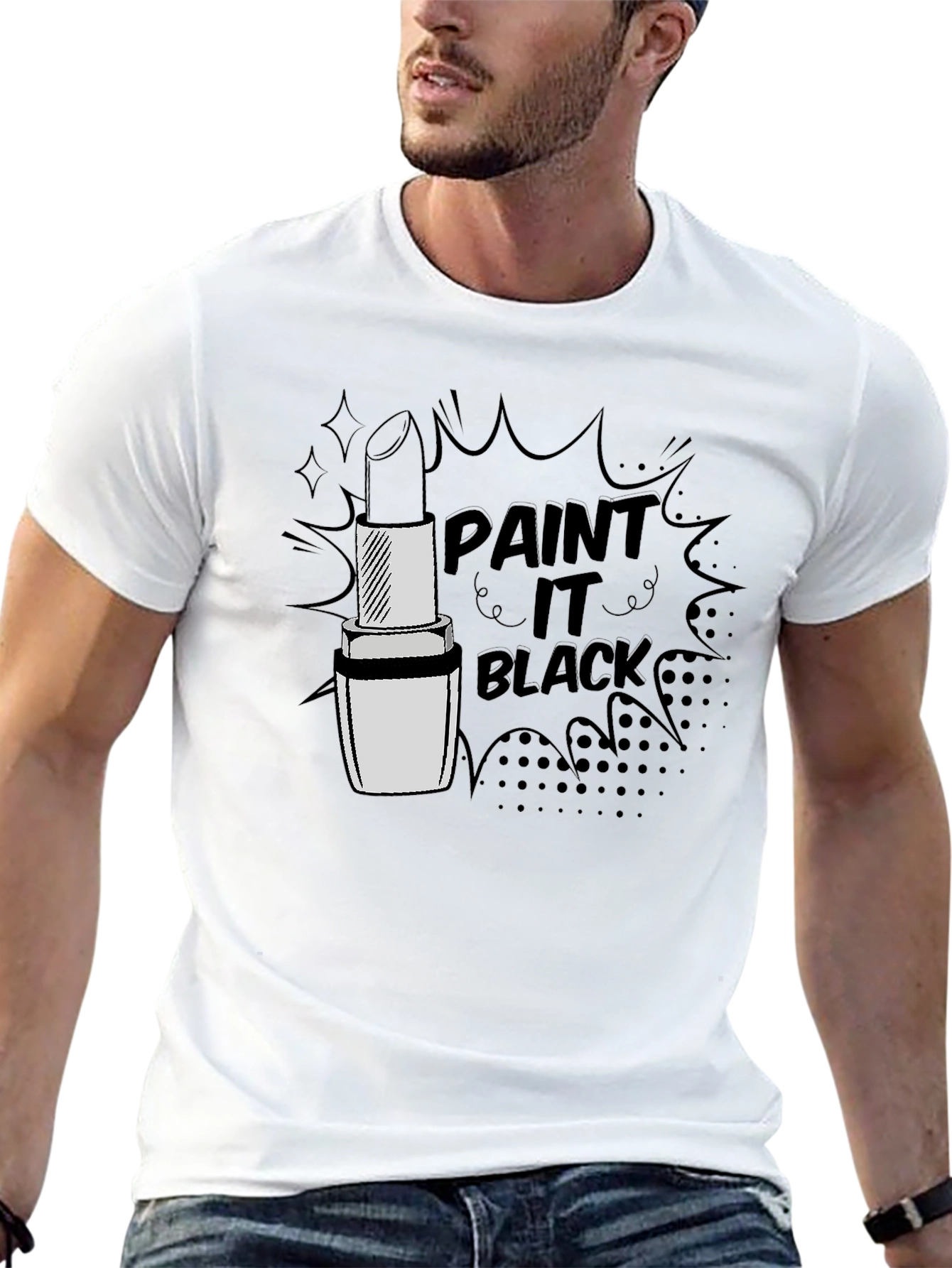 Paint It Black Lipstick T-Shirt