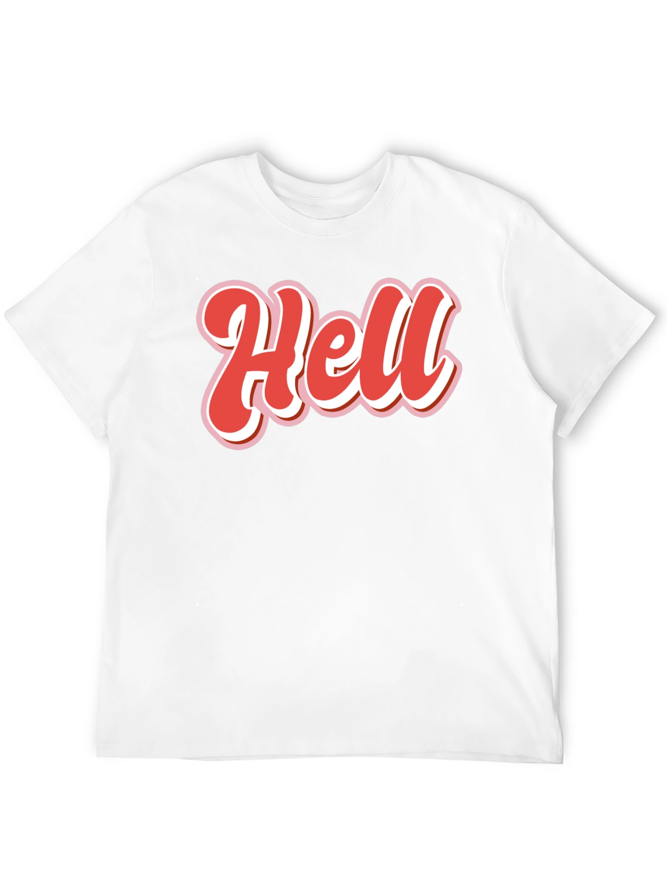 Retro Hell Graphic Tee - Black Cotton Blend Shirt