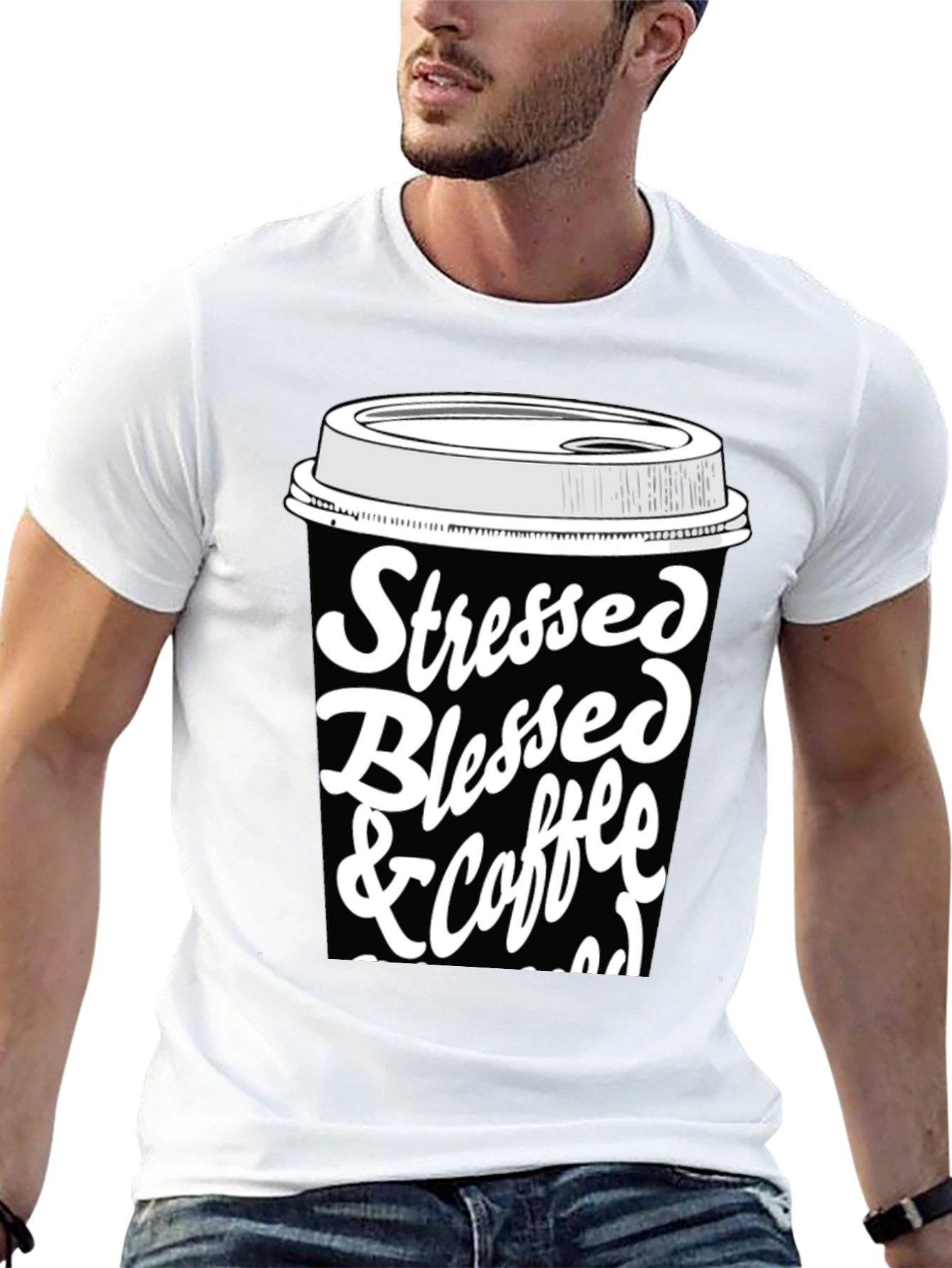 Stressed Blessed & Coffee Obsessed T-Shirt