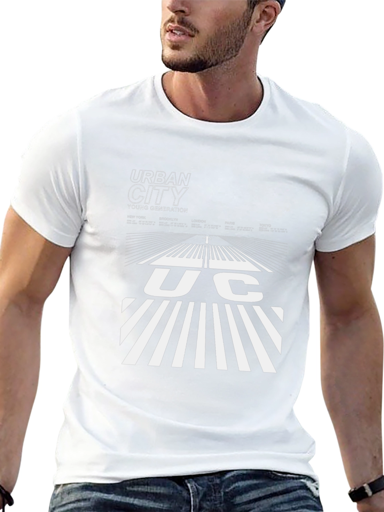 Urban City Graphic Tee - Black Cotton Blend