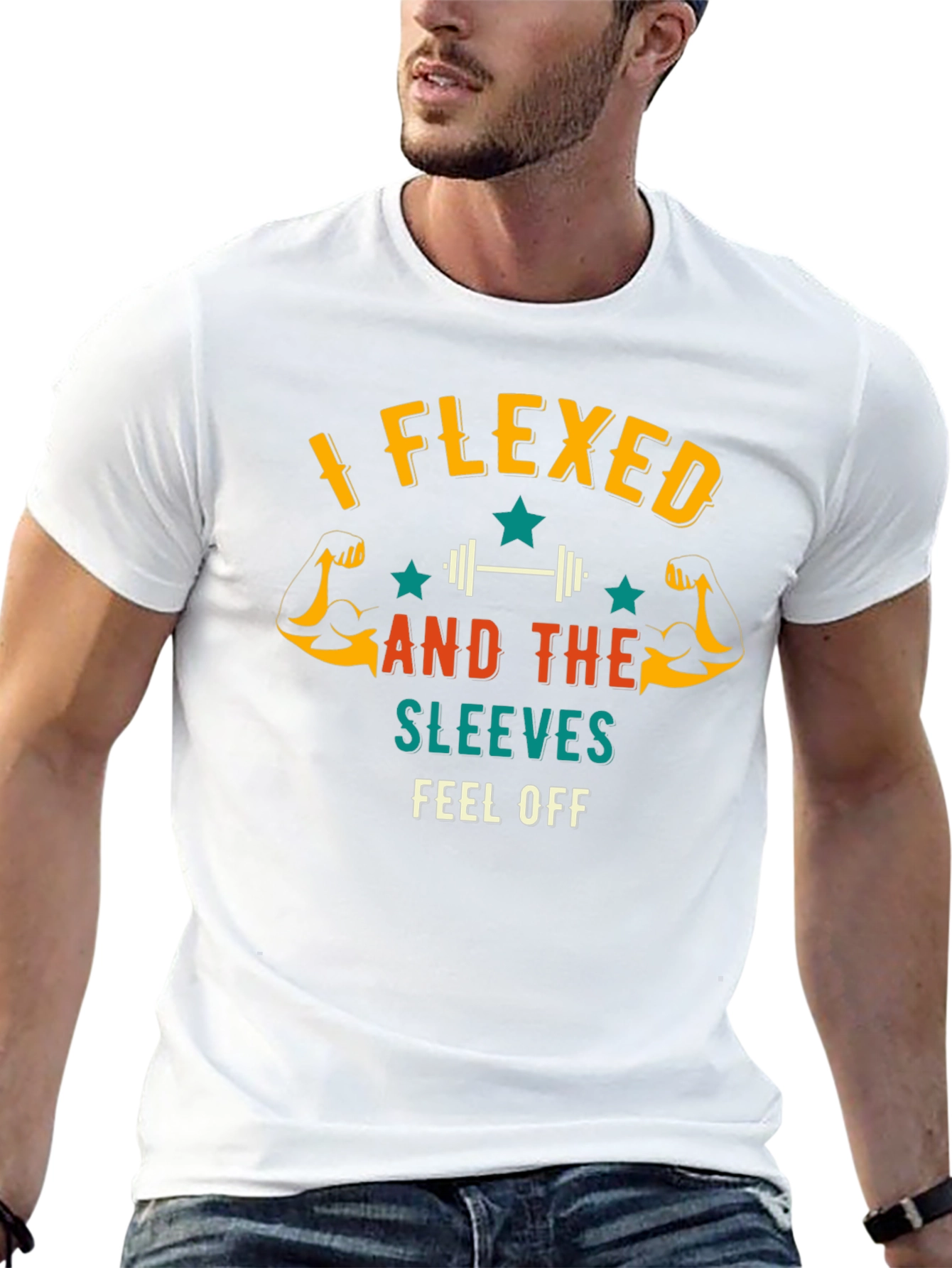 I Flexed And The Sleeves Fell Off Mens T-Shirt