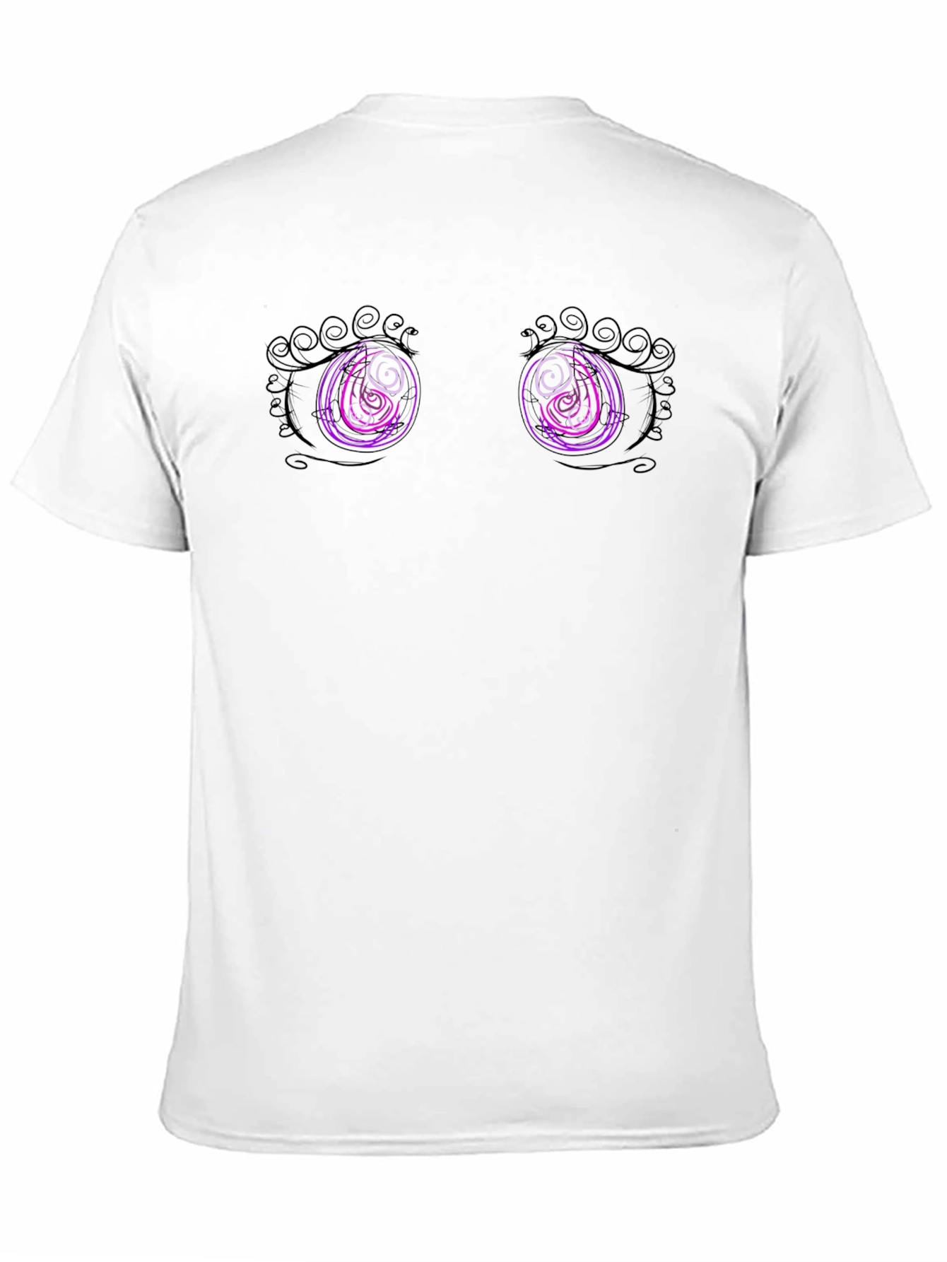 Hypnotic Eyes Graphic T-Shirt - Black