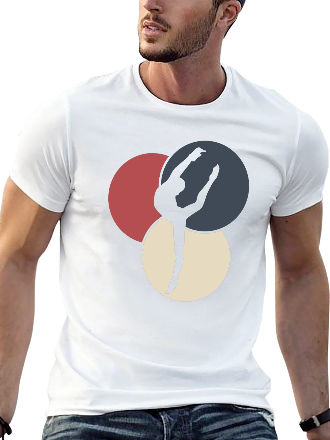 Gymnast Silhouette Graphic Tee - Stylish & Comfortable