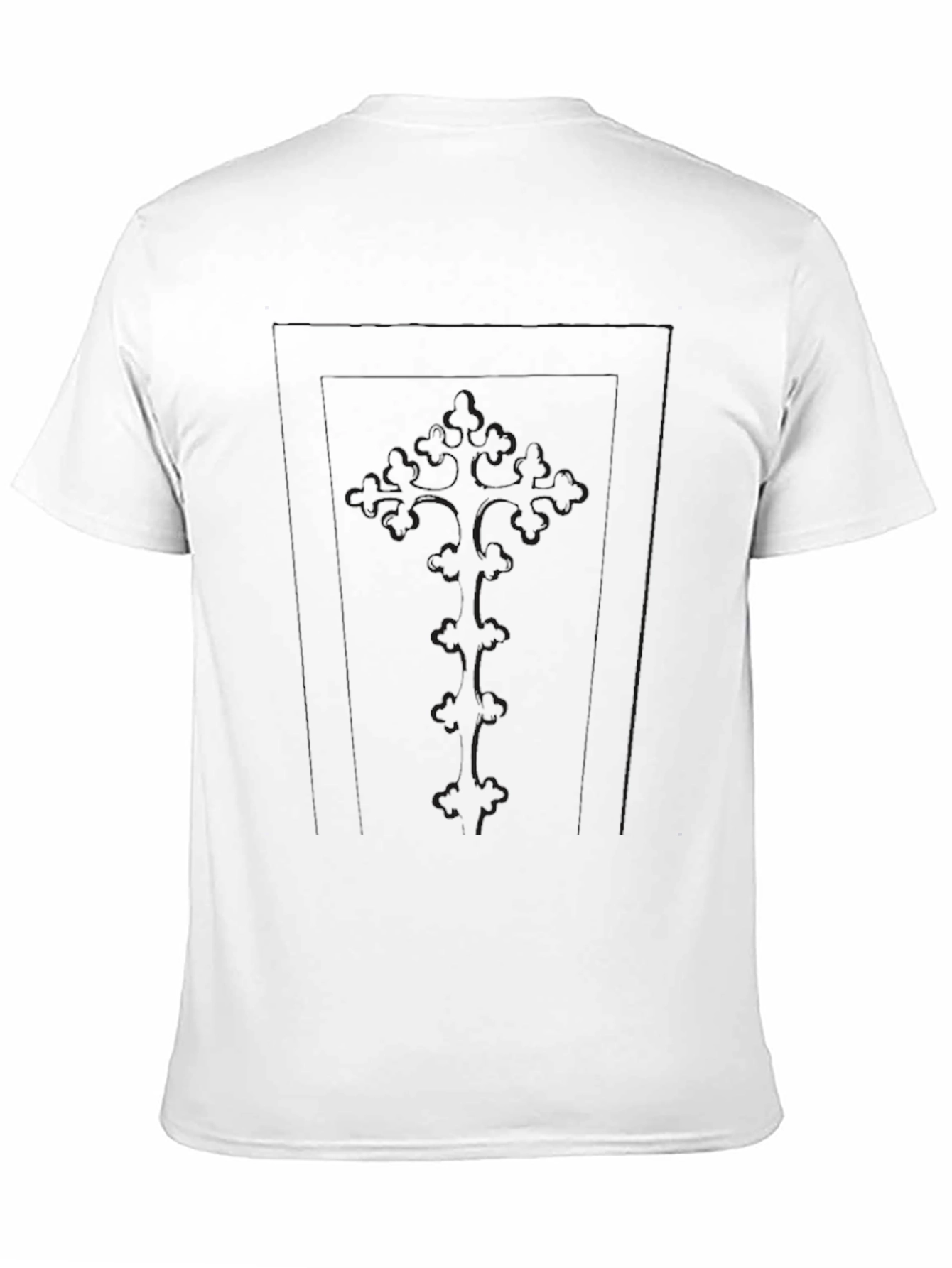 Mens Solid Black Casual T-Shirt
