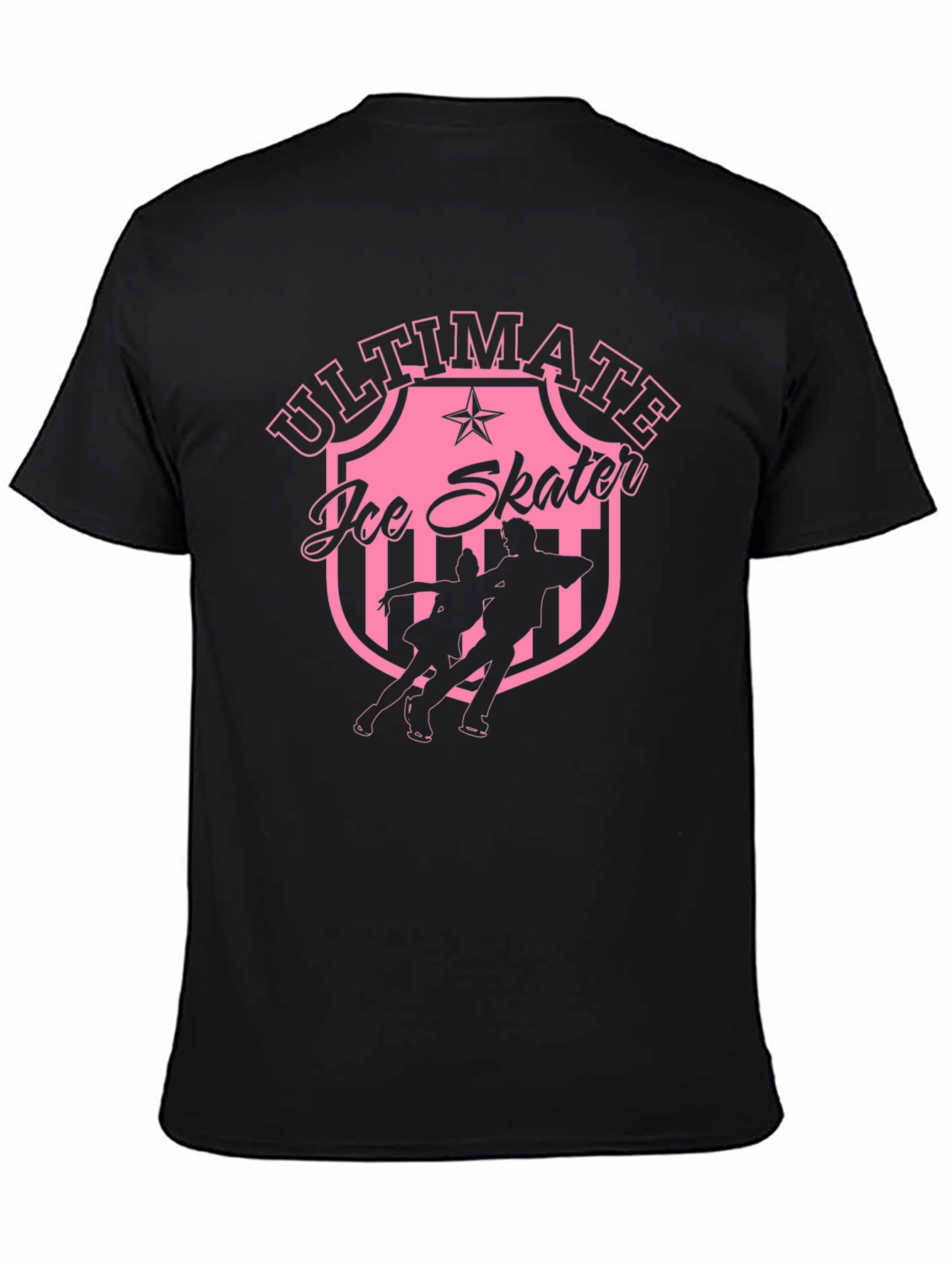 Ultimate Ice Skater Graphic Tee - Black Cotton