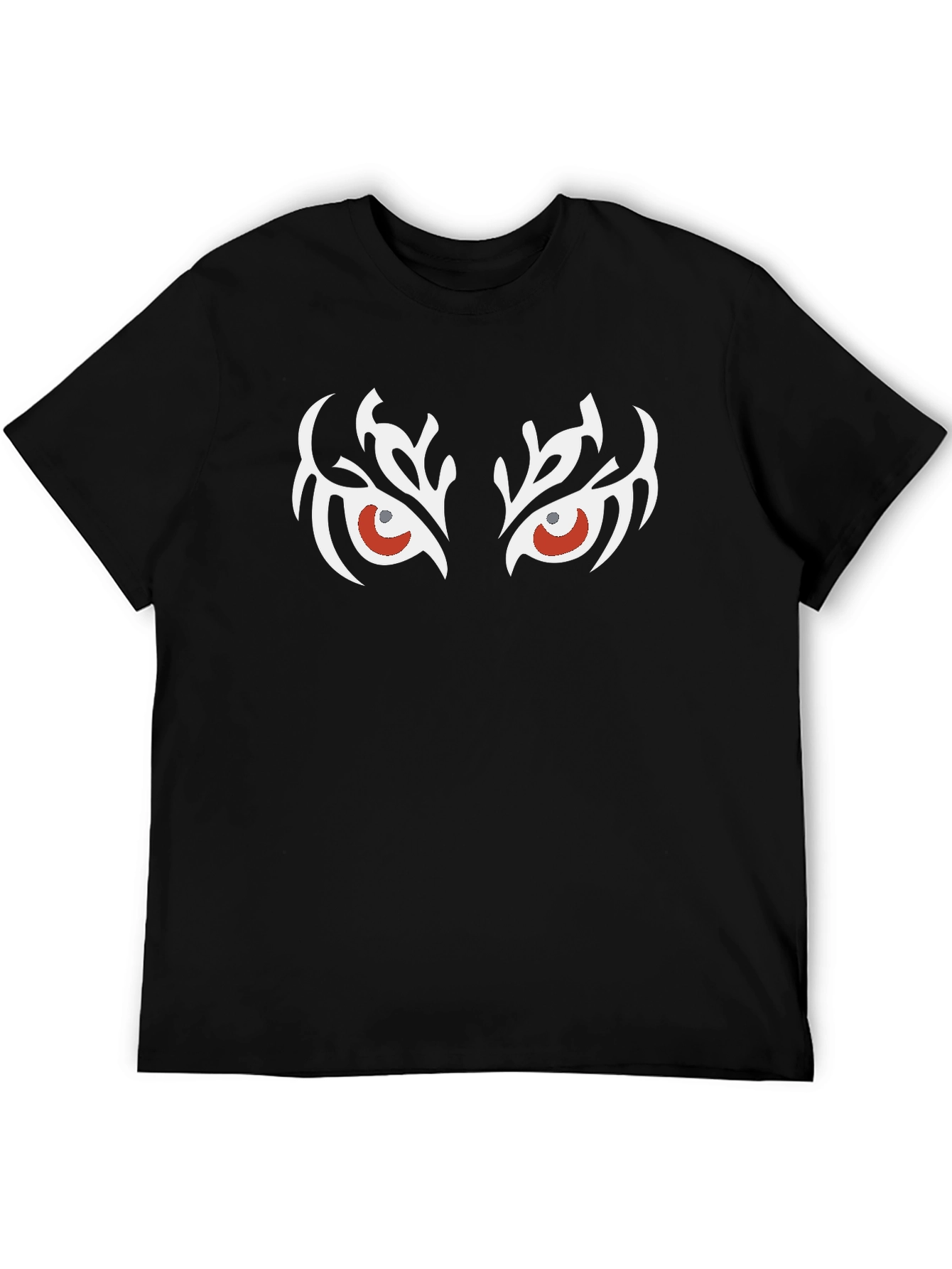 Black T-Shirt with Tribal Eye Graphic