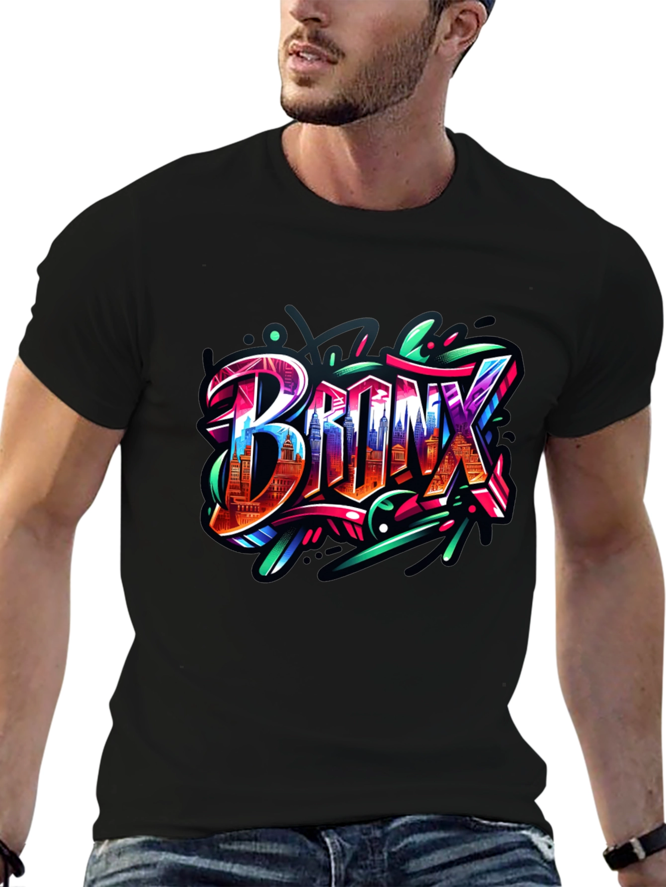 Bronx Graffiti T-Shirt: Vibrant Urban Style